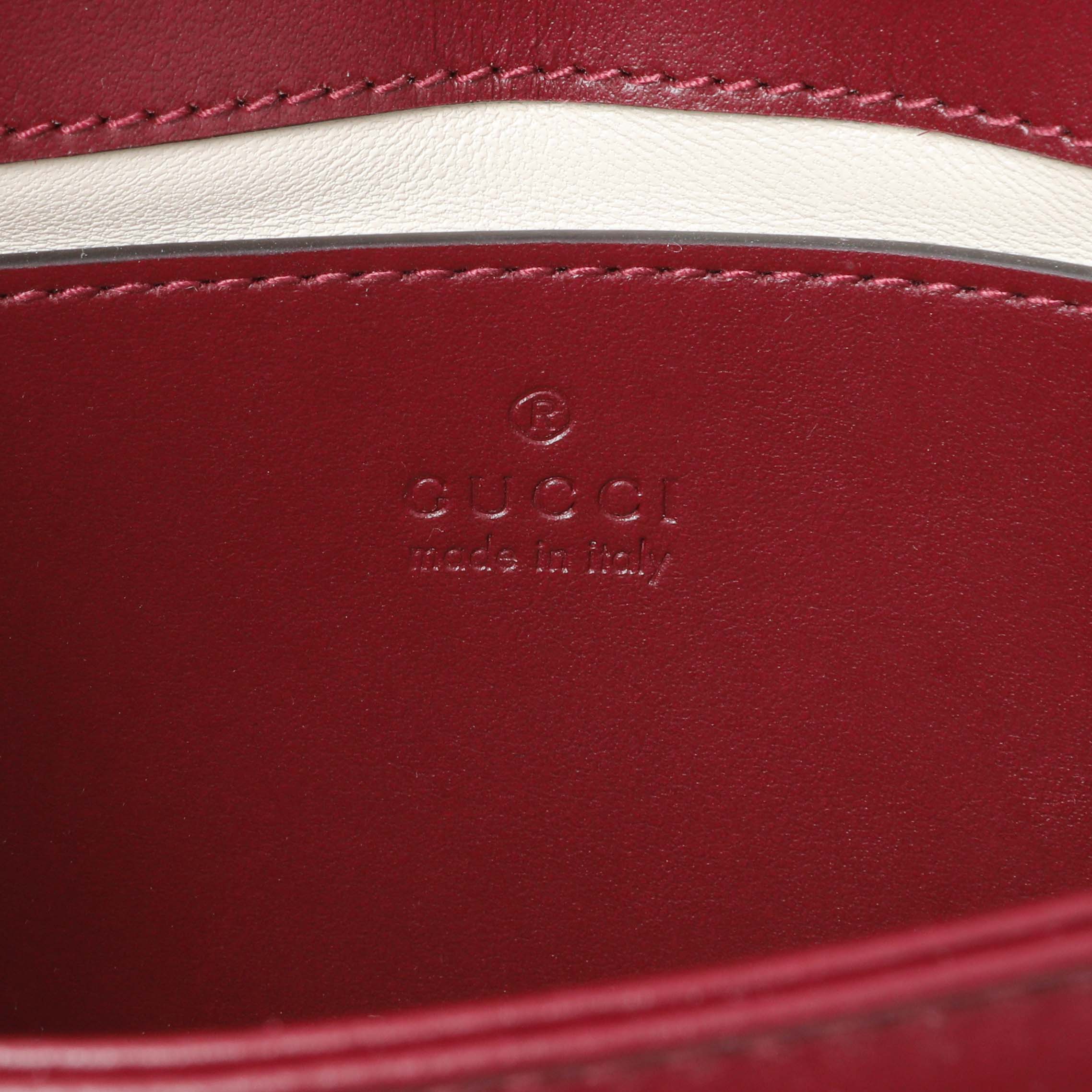 Gucci Rosso Ancora Lambskin Matelasse Small GG Marmont Shoulder Bag - Image 5