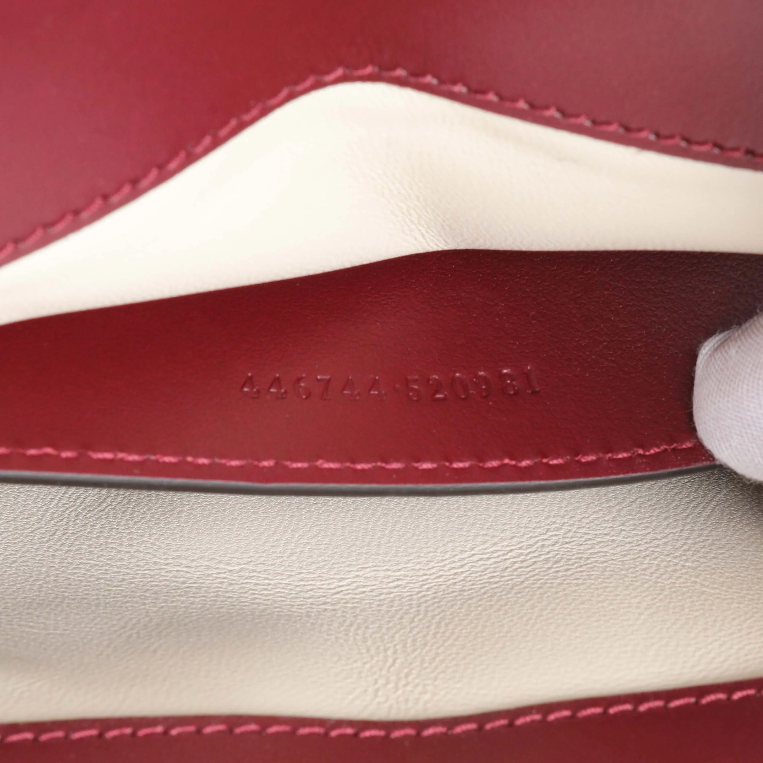 Gucci Rosso Ancora Lambskin Matelasse Small GG Marmont Shoulder Bag - Image 6