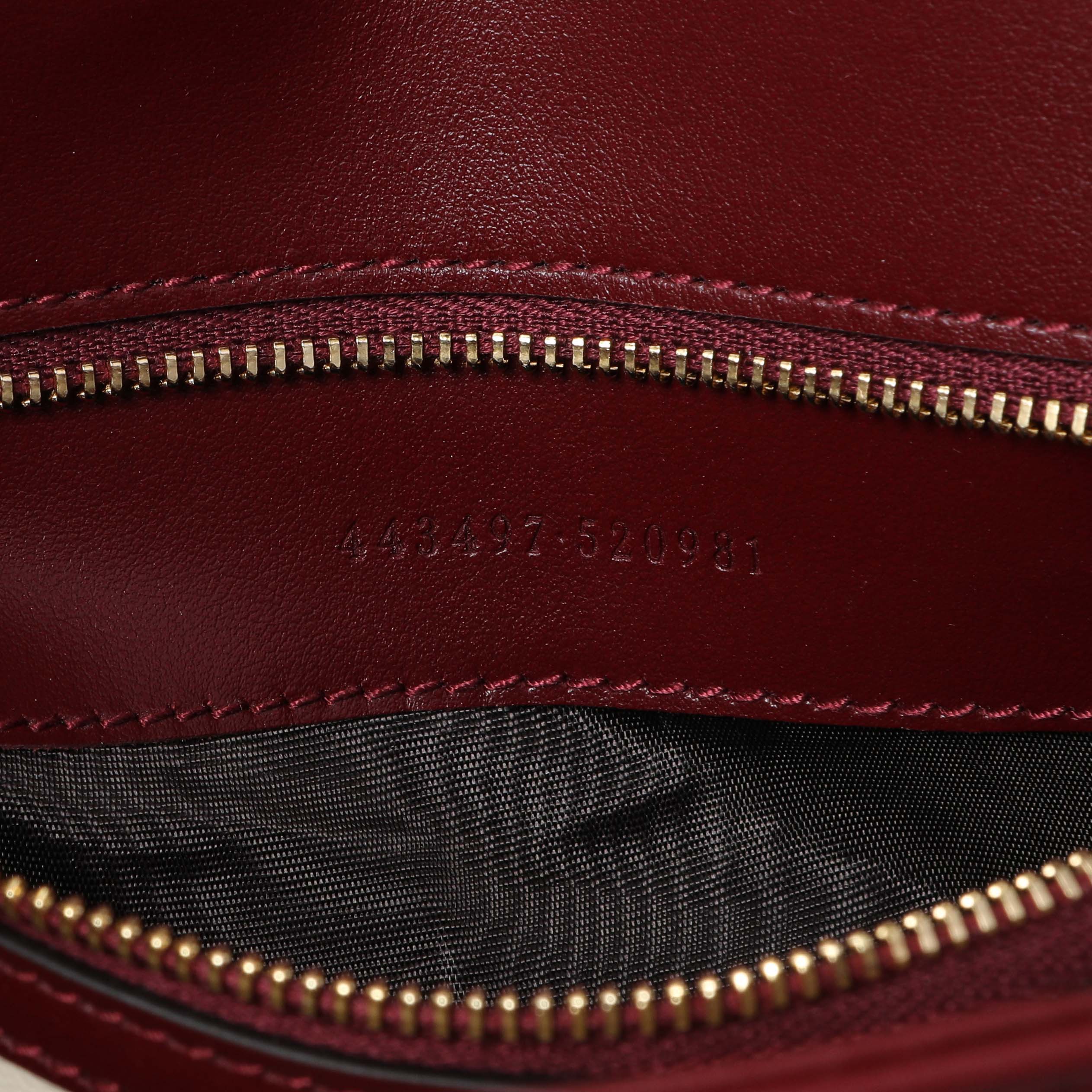 Gucci Rosso Ancora Red Calfskin Matelasse Medium GG Marmont Shoulder Bag - Image 6