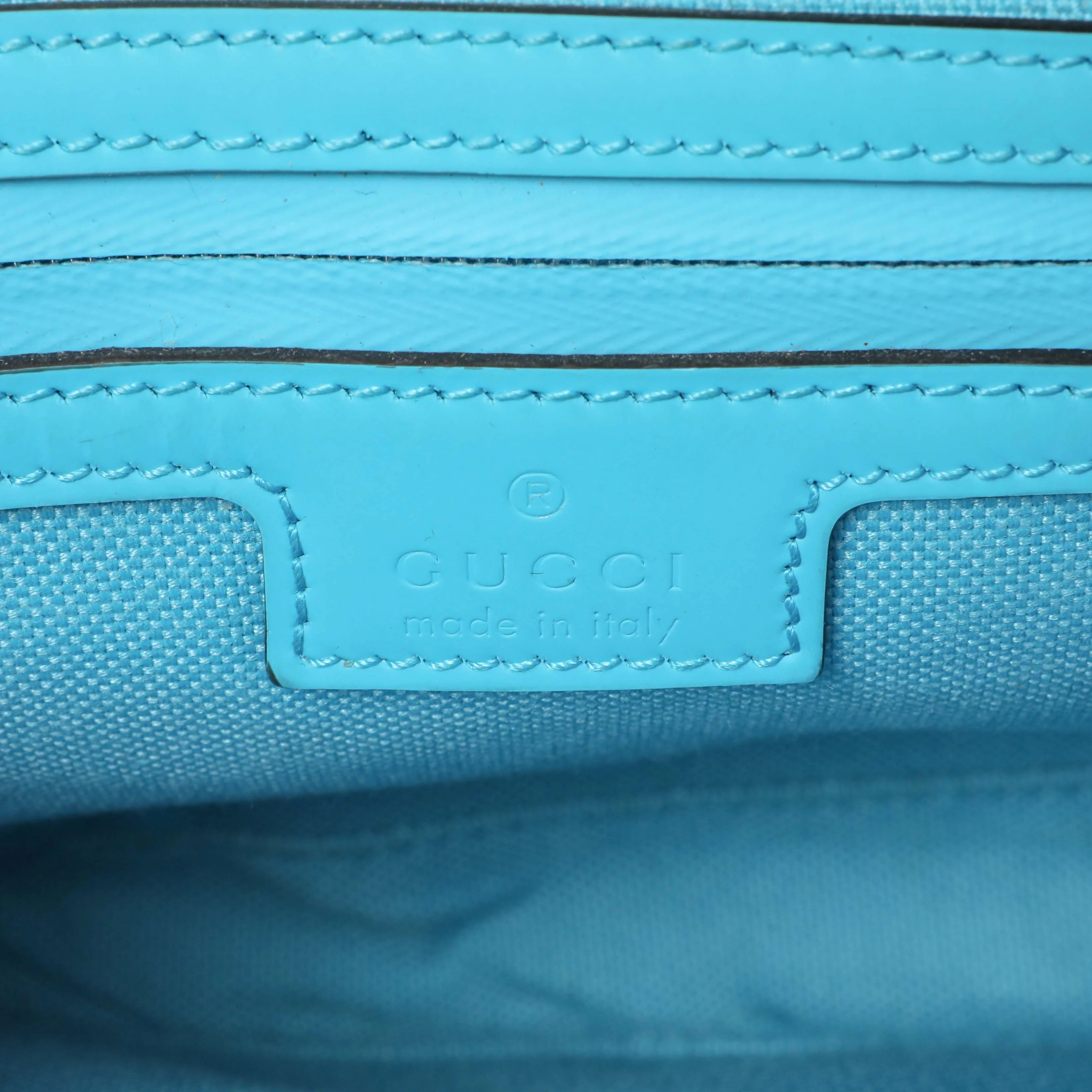 Gucci Rubber Effect Calfskin Monogram GG Messenger - Image 10