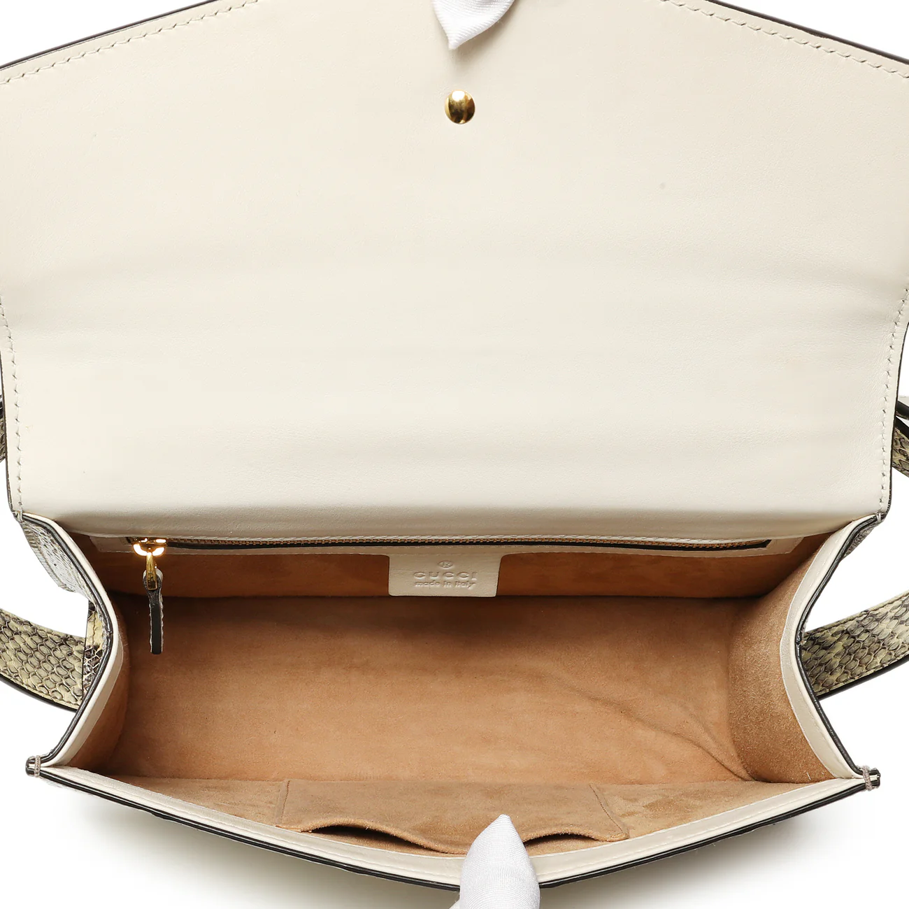 Gucci Snakeskin Small Sylvie Shoulder Bag - Image 8