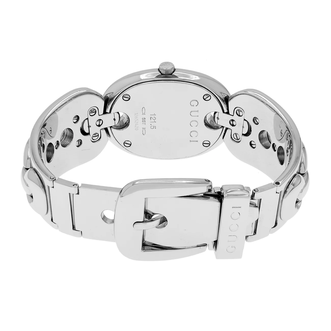 Gucci Stainless Steel 121.5 Marina Chain Quartz Watch - Image 2
