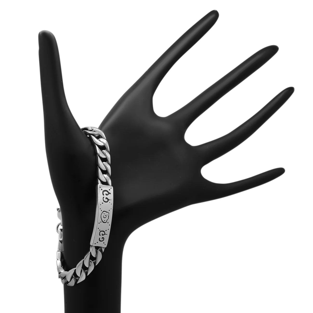 Gucci Sterling Silver Guccighost Chain Bracelet - Image 3