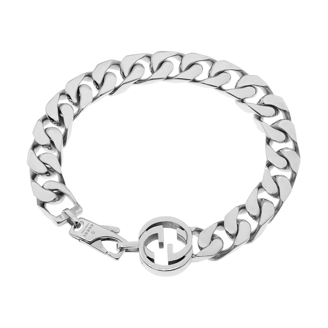 Gucci Sterling Silver Interlocking G Bracelet