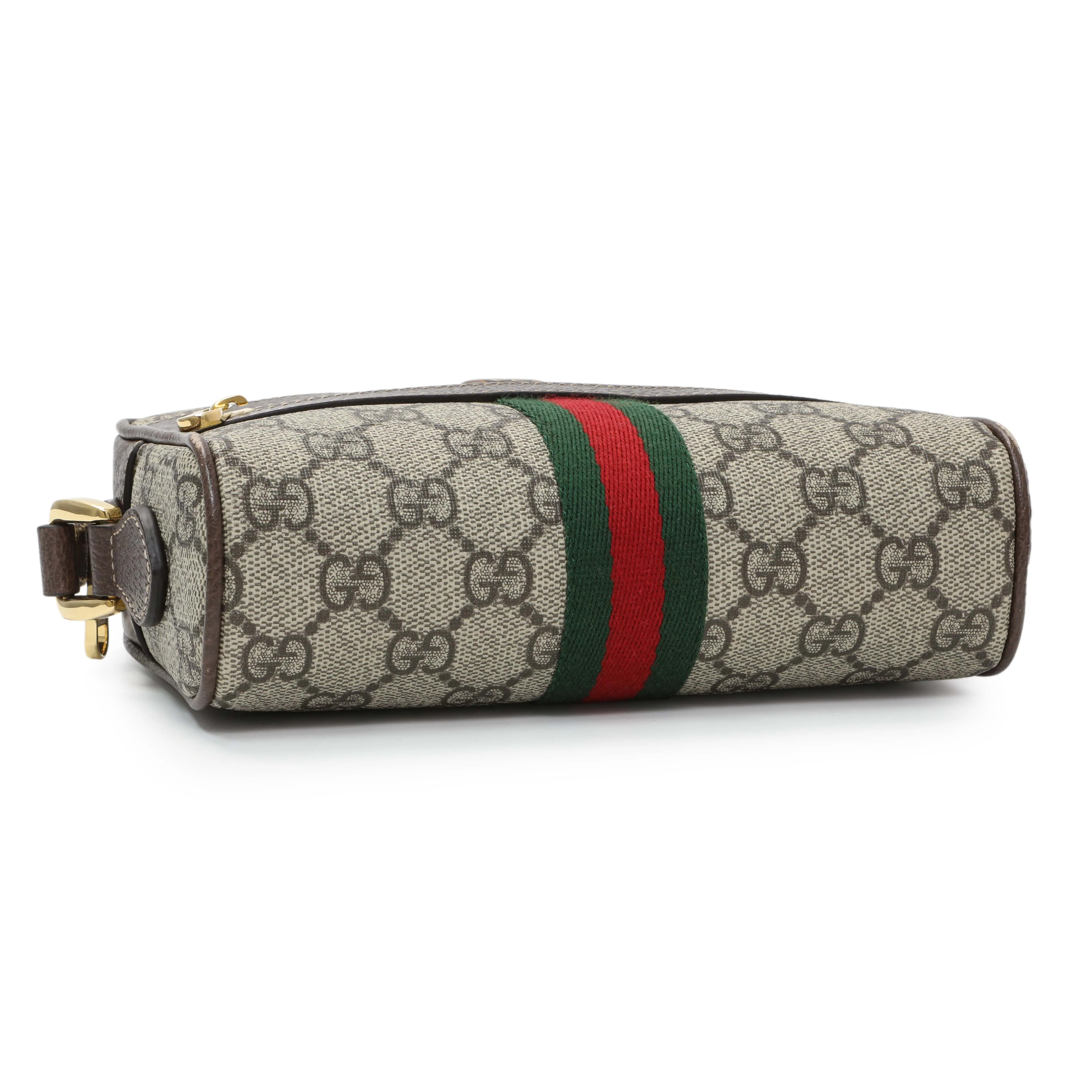 Gucci Supreme Canvas Ophidia Mini Shoulder Bag - Image 3