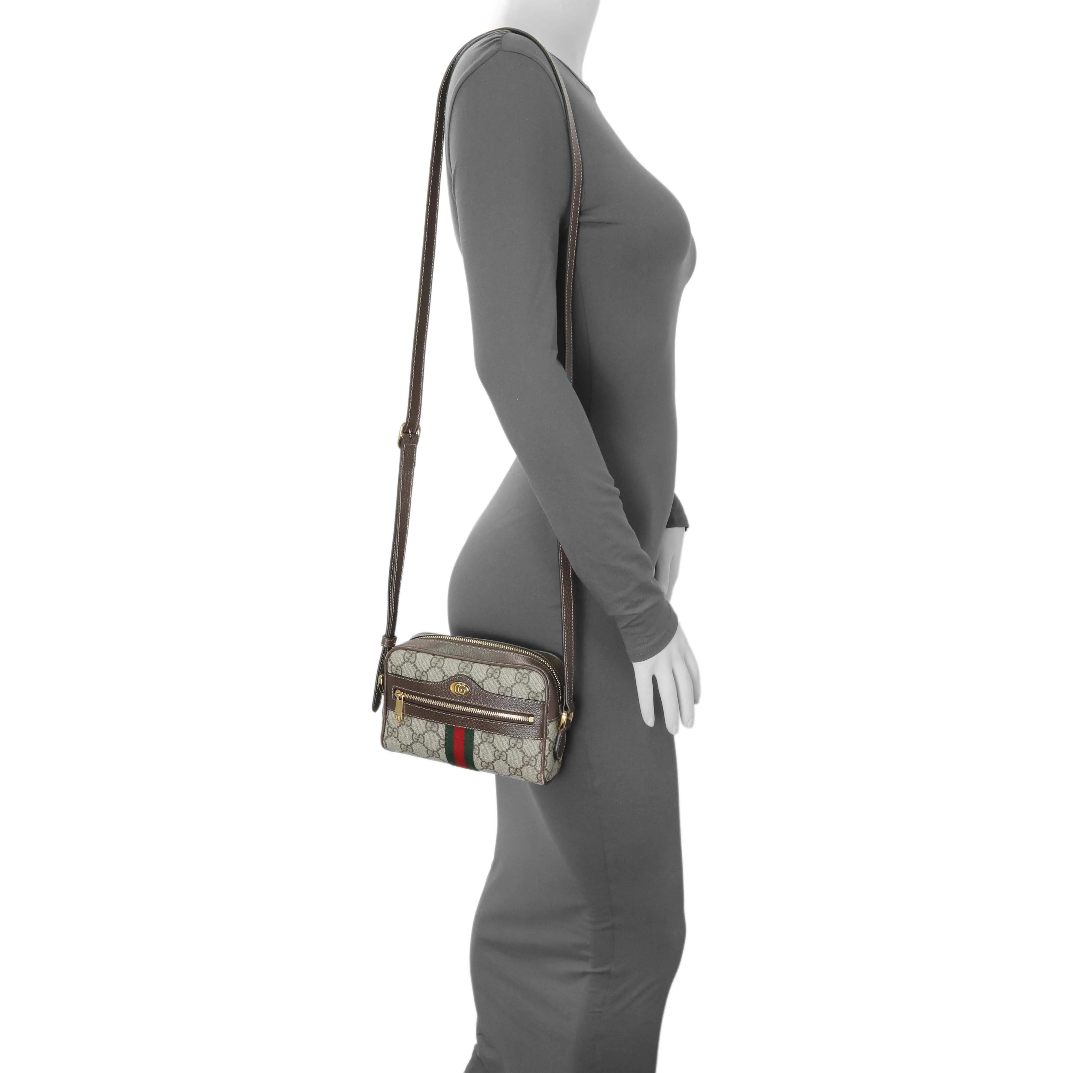 Gucci Supreme Canvas Ophidia Mini Shoulder Bag - Image 7