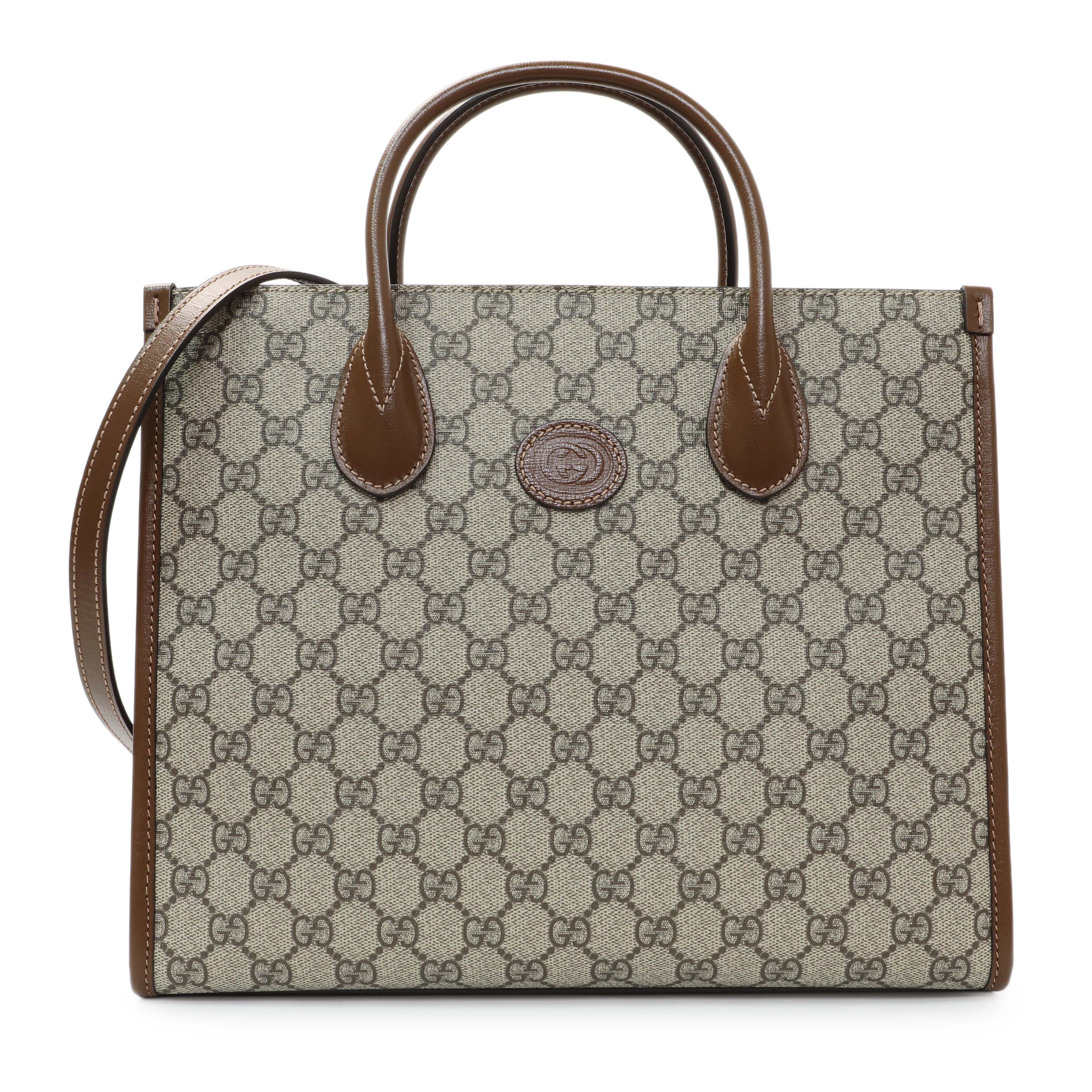 Gucci Supreme Canvas Retro Interlocking G Tote