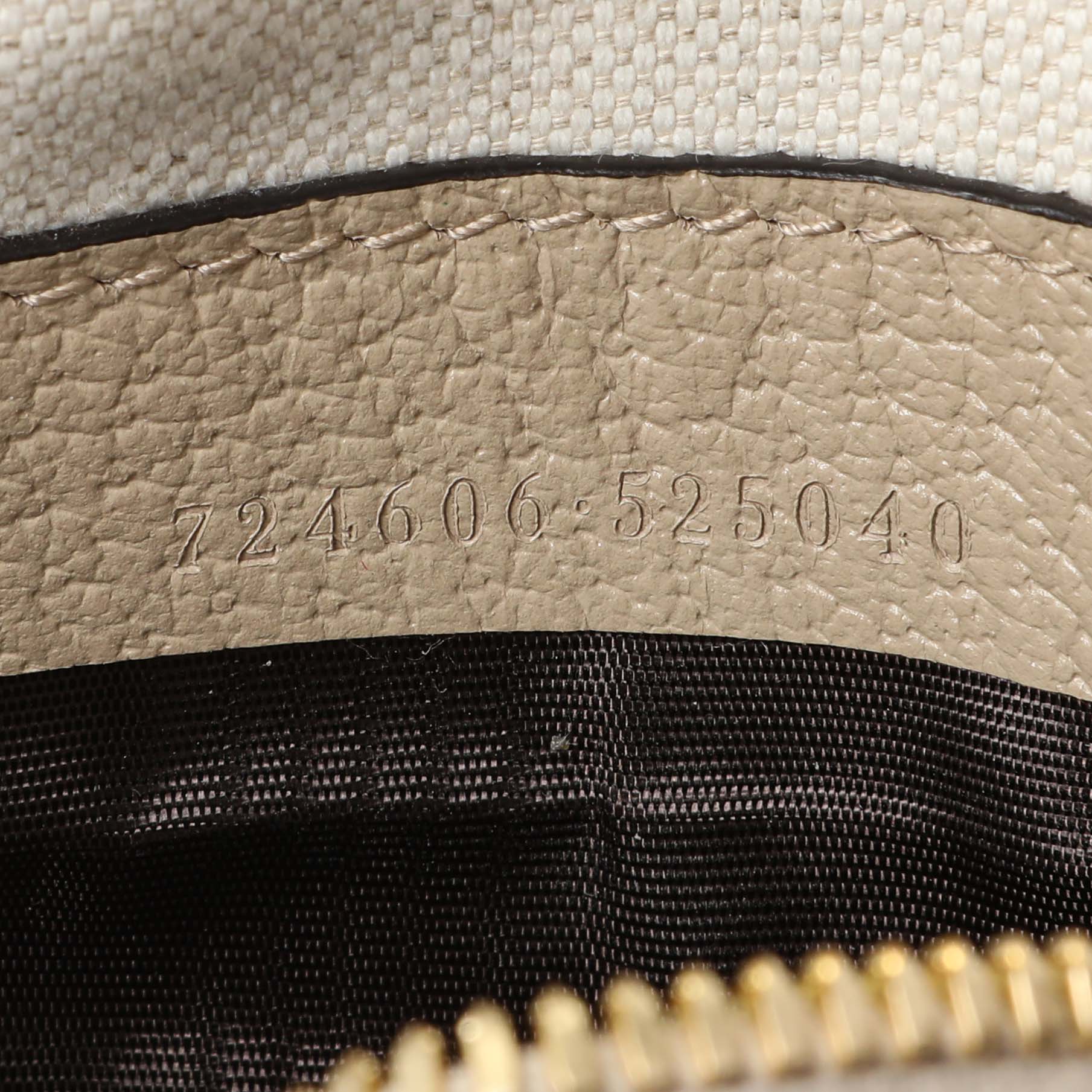 Gucci Supreme Monogram Dollar Calfskin Web Mini Ophidia Top Handle Bowler Bag - Image 6