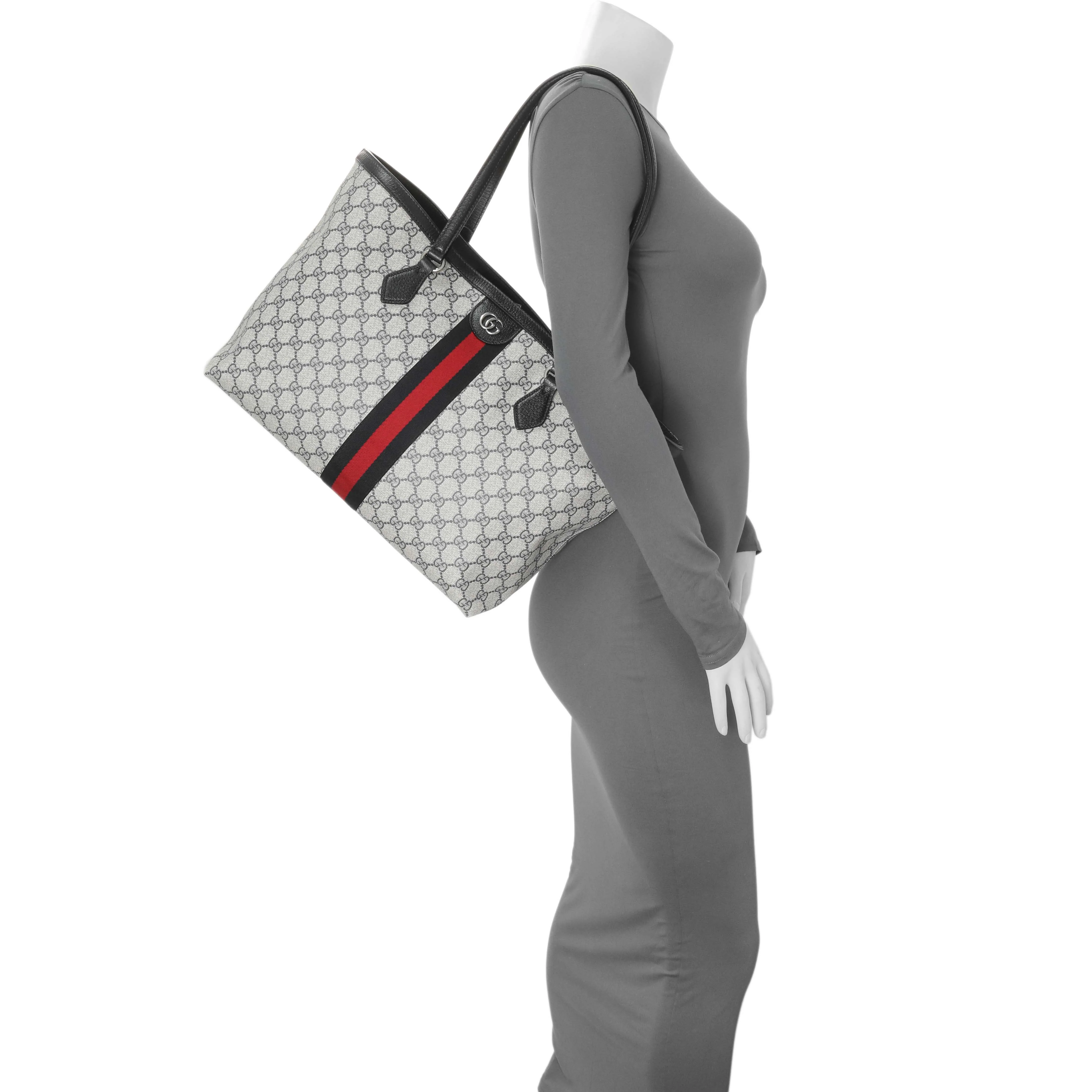 Gucci Supreme Monogram Medium Ophidia Shopping Tote - Image 11