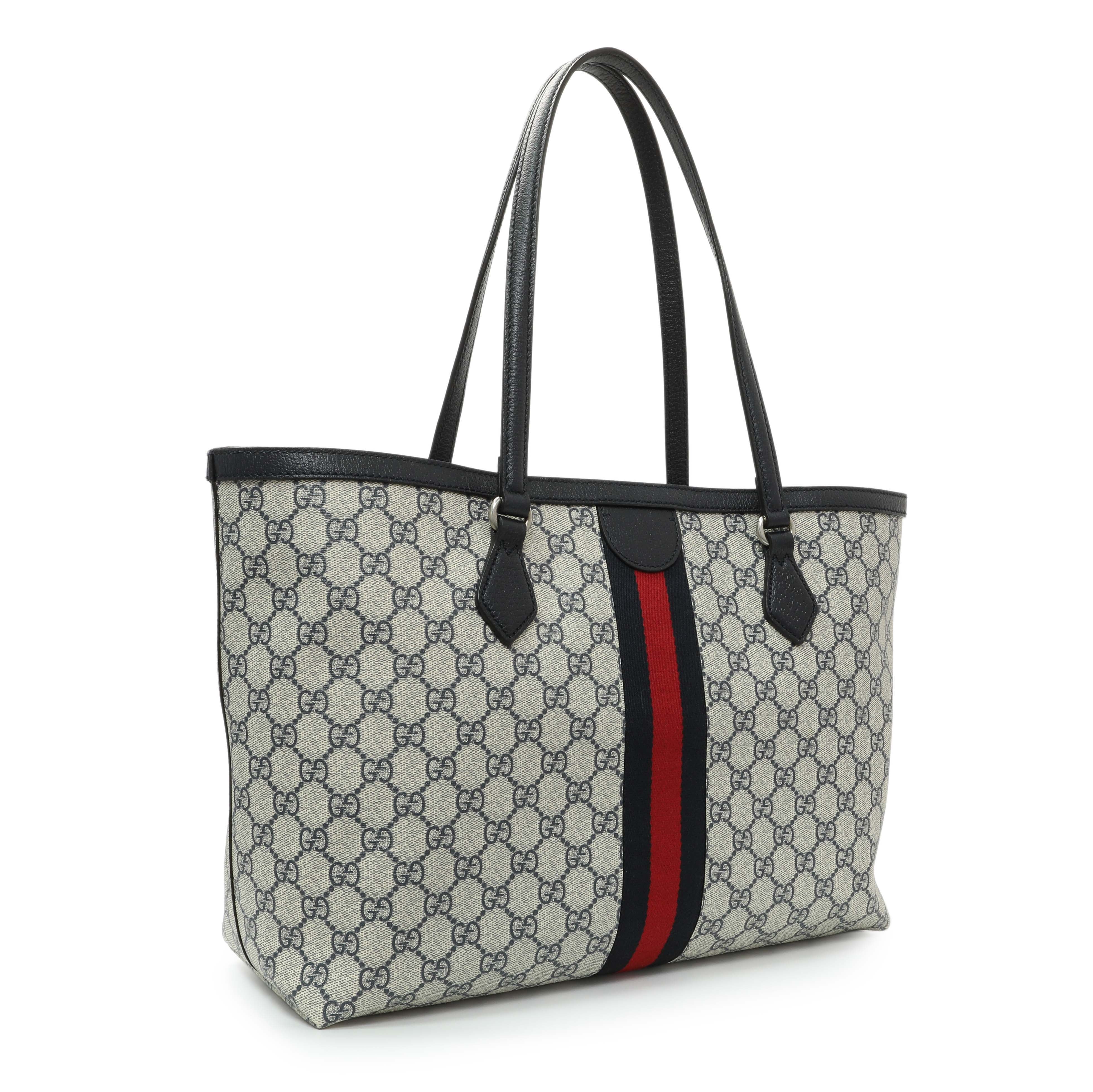 Gucci Supreme Monogram Medium Ophidia Shopping Tote - Image 2