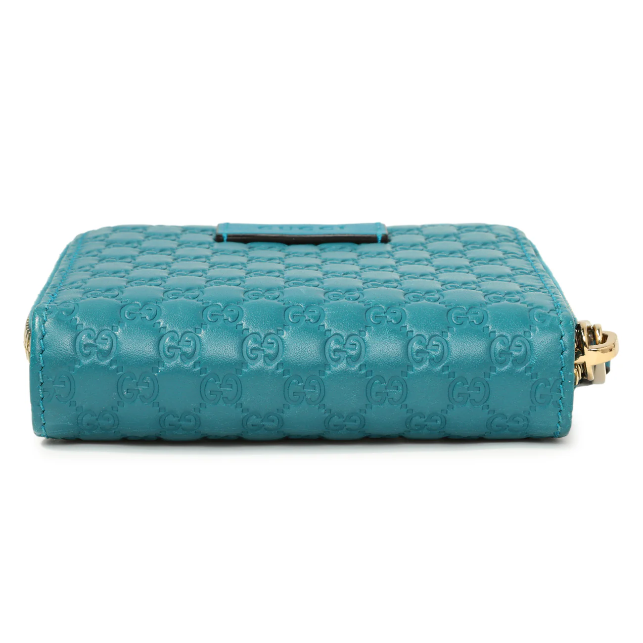 Gucci Teal Microguccissima Compact Wallet - Image 3
