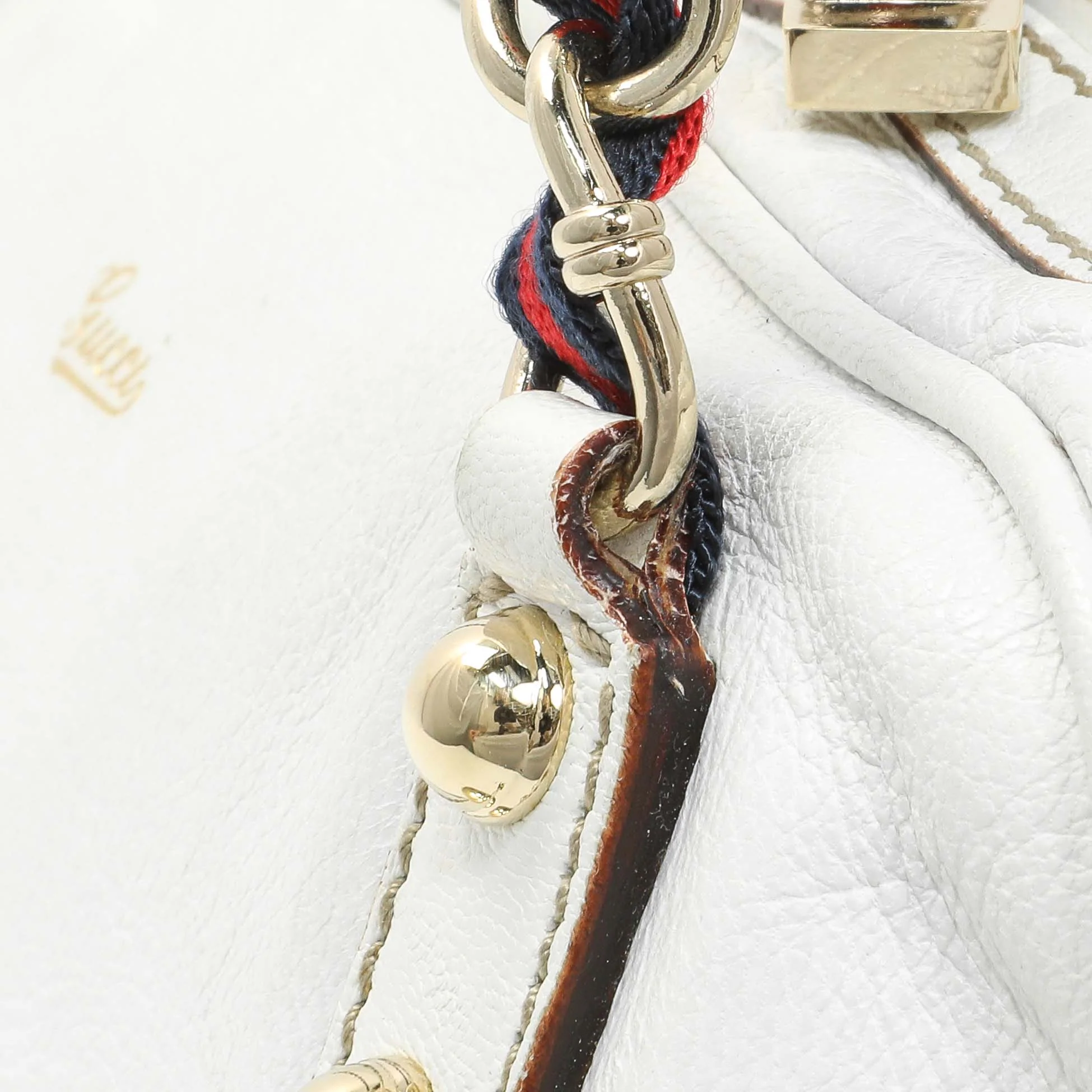 Gucci White Calfskin Capri Small Bowler - Image 12