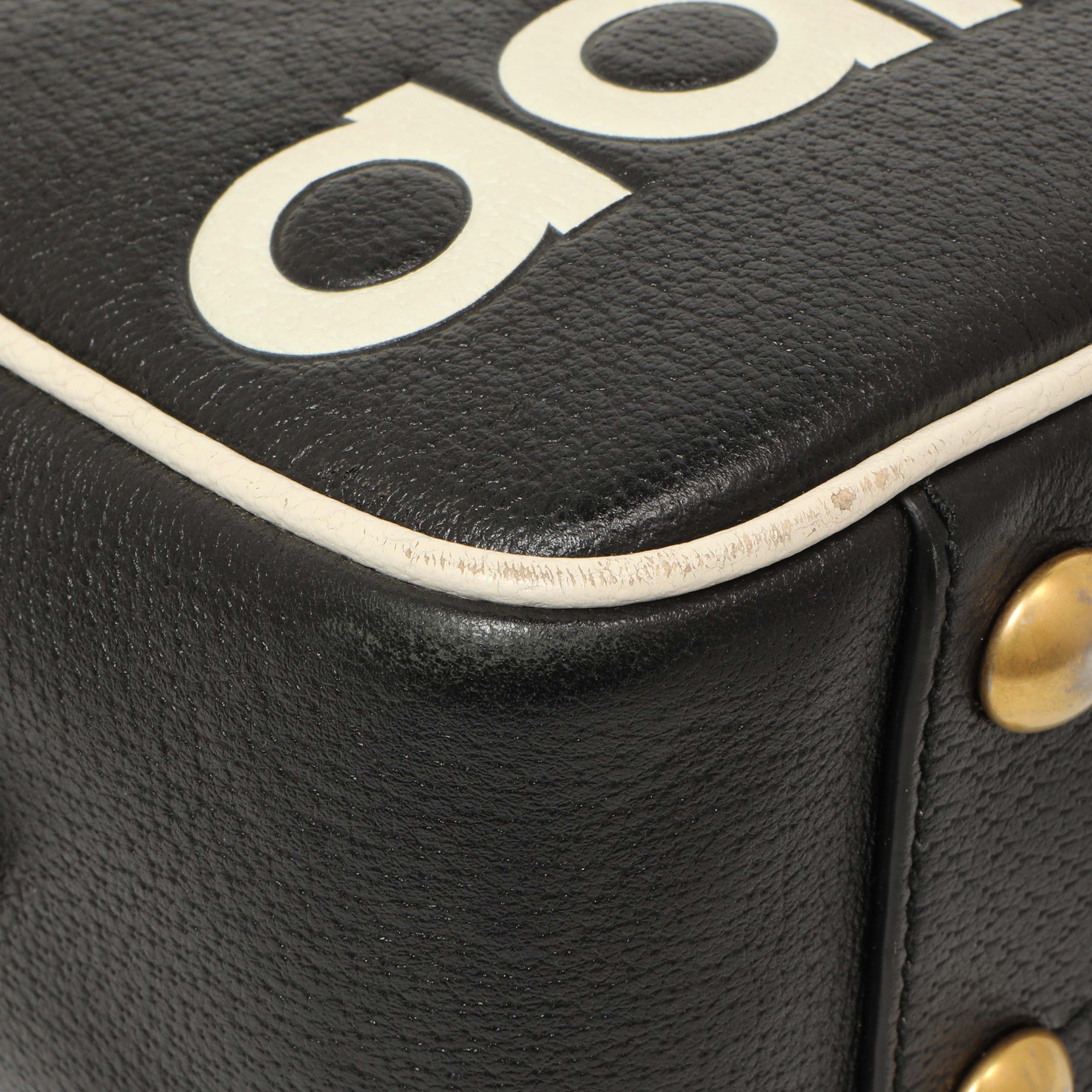 Gucci X Adidas Textured Dollar Calfskin Web Trefoil Logo Small Messenger Bag - Image 4