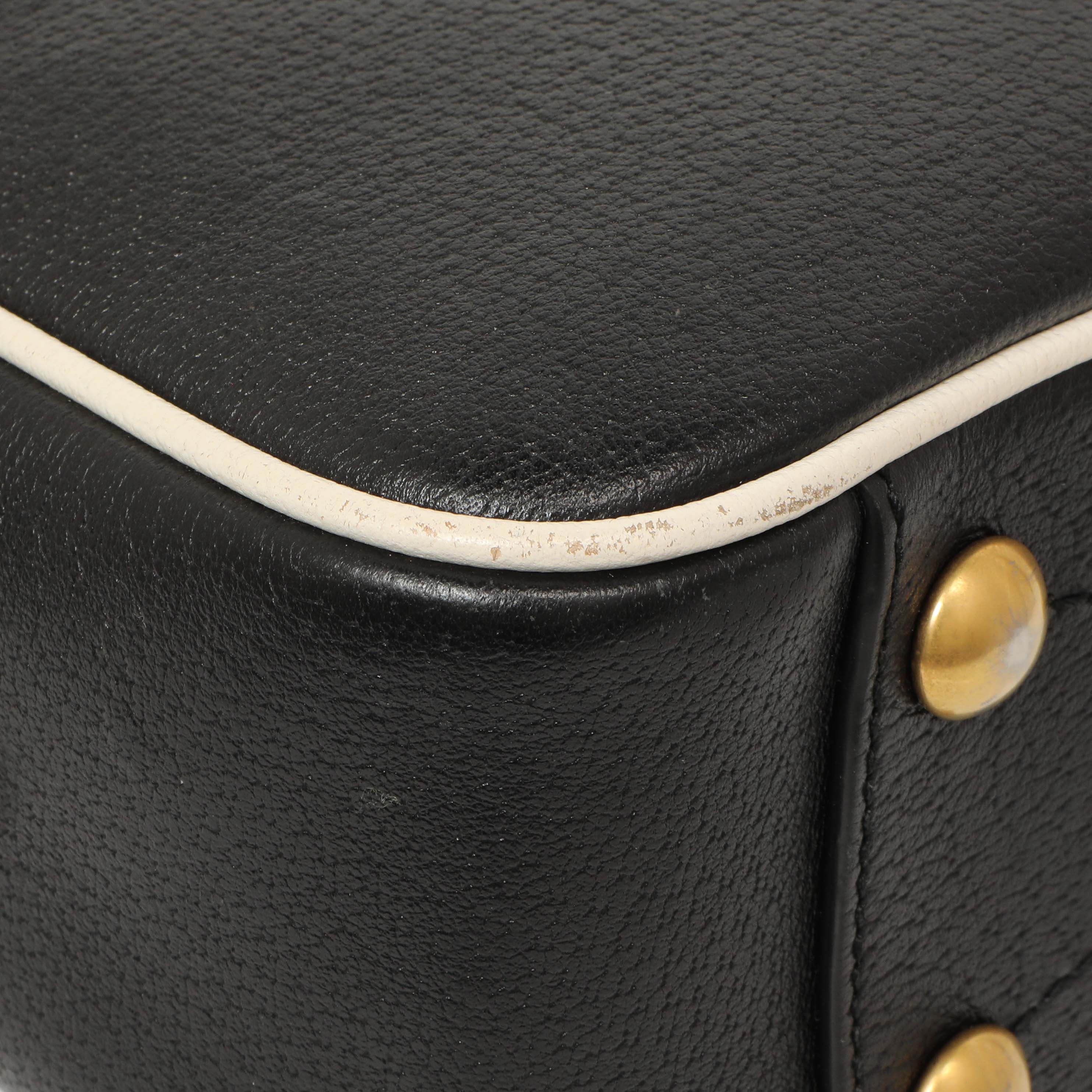 Gucci X Adidas Textured Dollar Calfskin Web Trefoil Logo Small Messenger Bag - Image 6