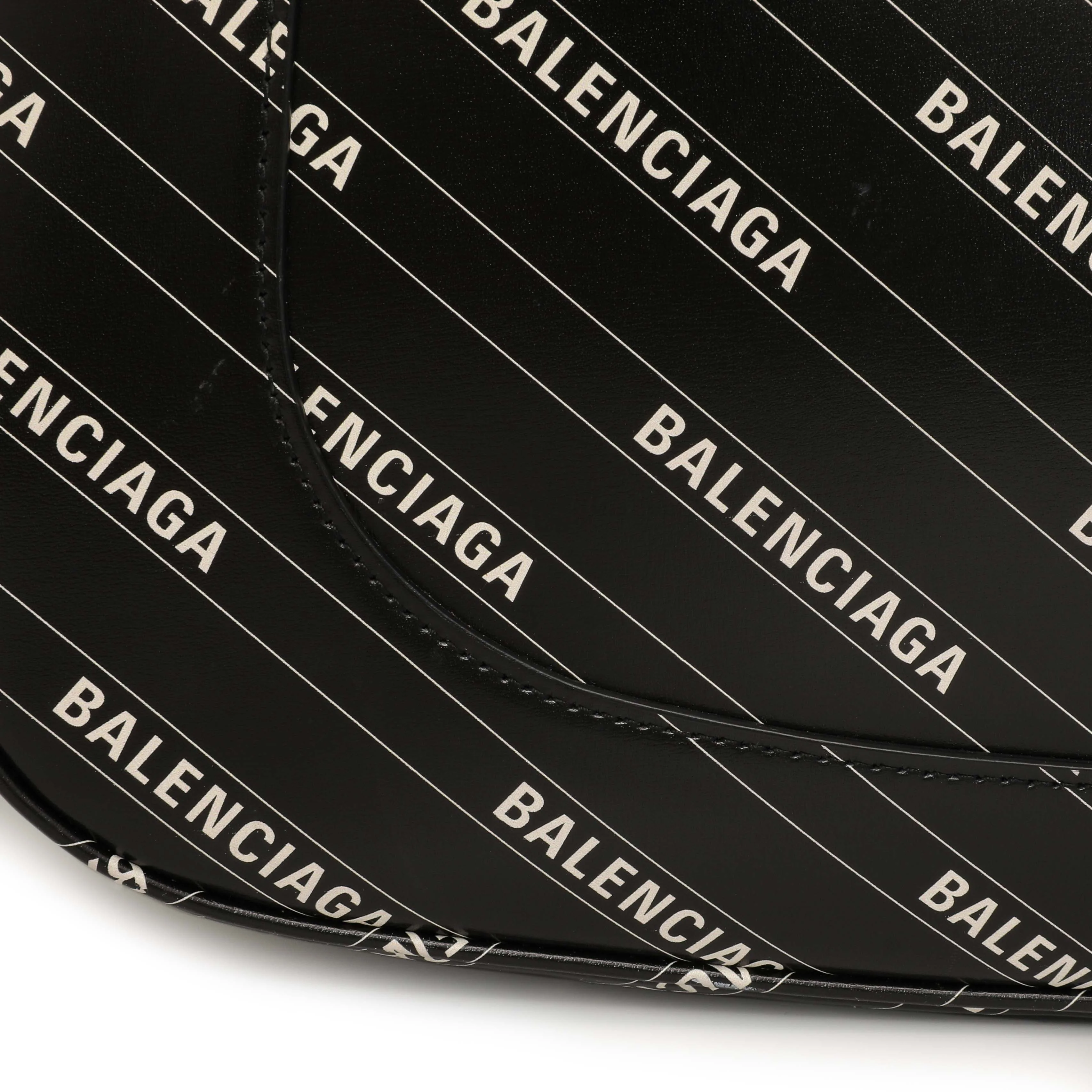 Gucci X Balenciaga Black Calfskin Logo Print Medium Jackie 1961 Hobo - Image 14
