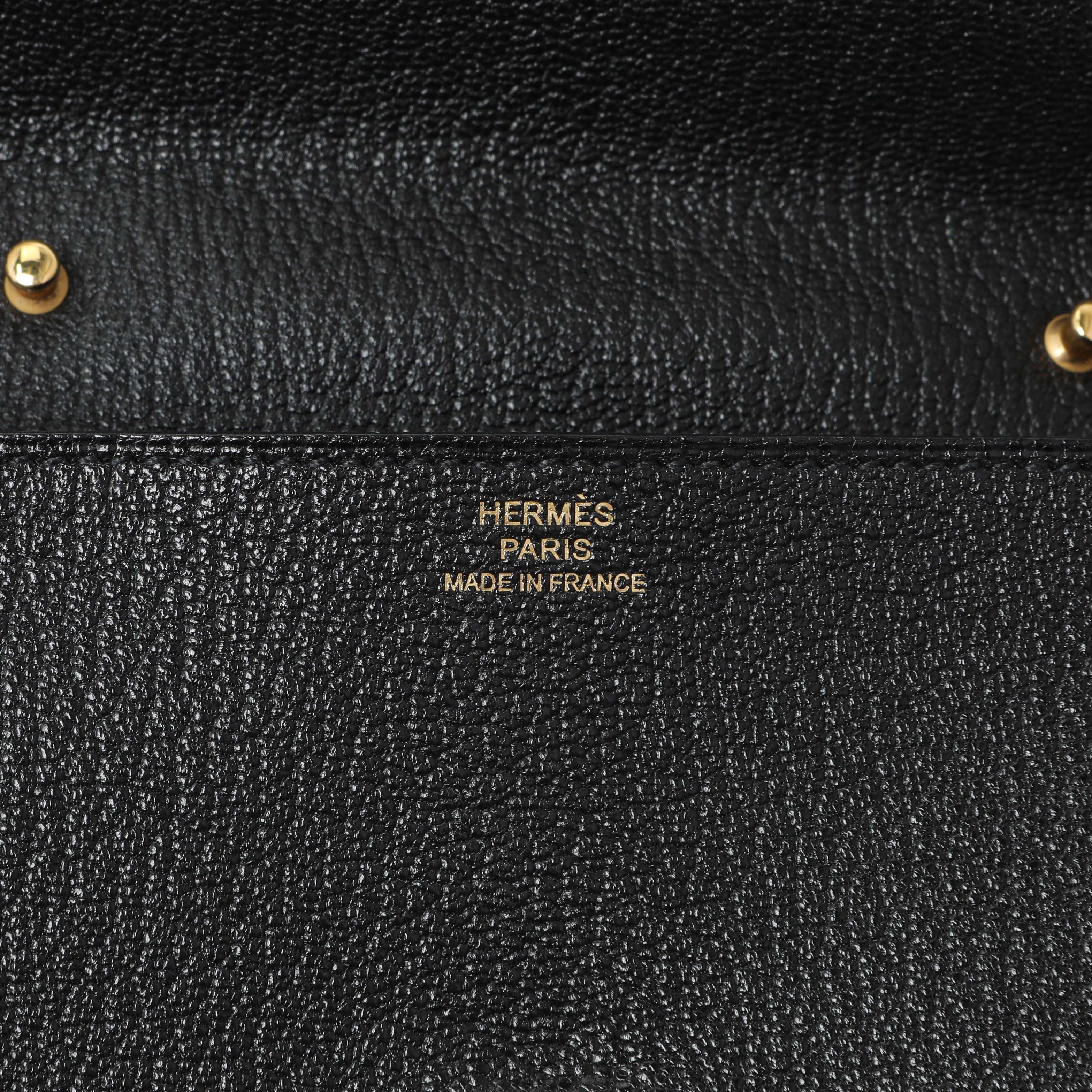 Hermes Black Chèvre Mysore Clic 16 - Image 5
