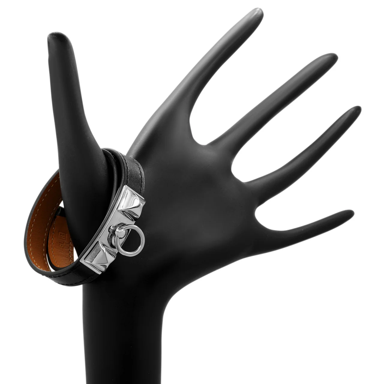 Hermes Black Chamonix Rivale Double Tour Bracelet - Image 4
