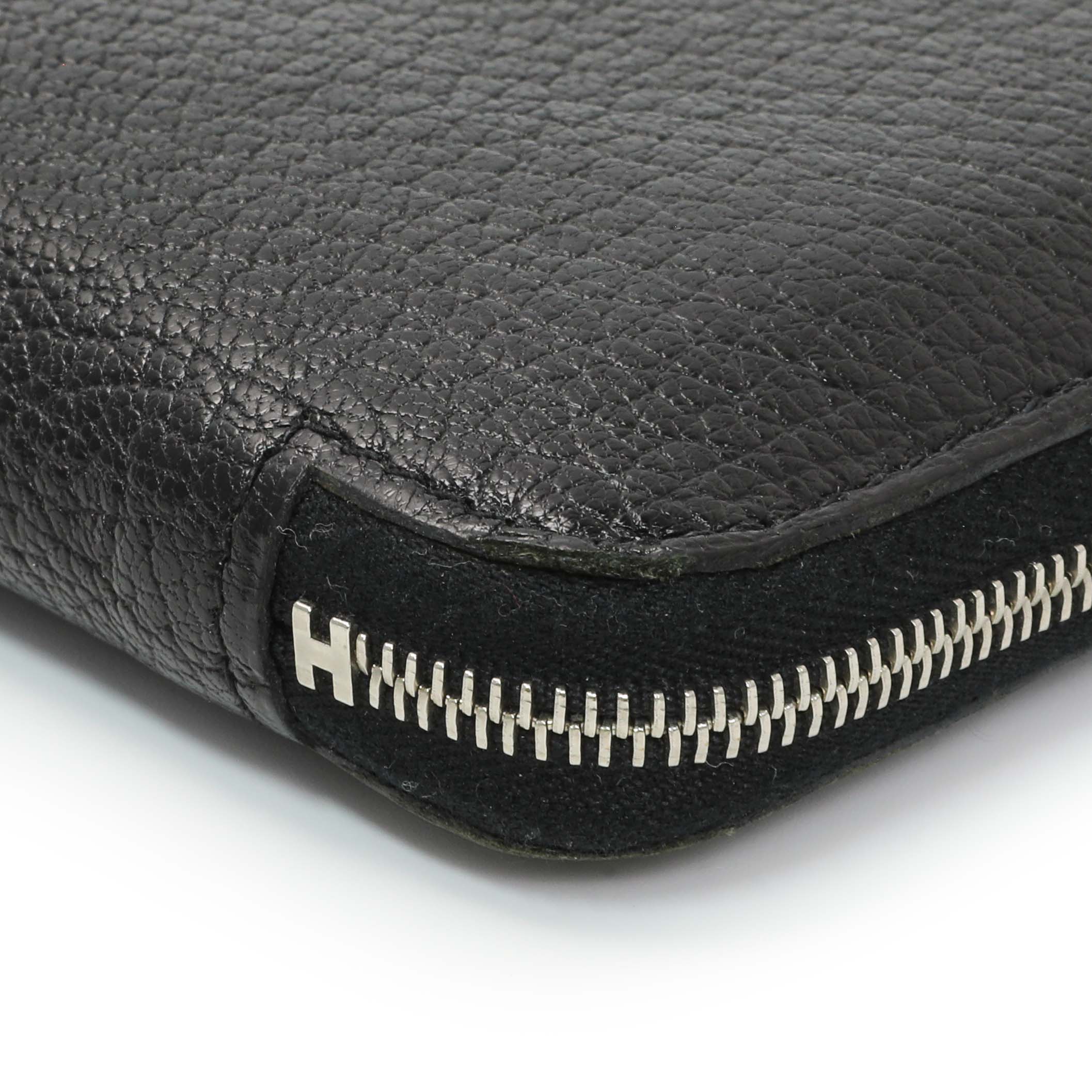 Hermes Black Chevre Azap Wallet - Image 5