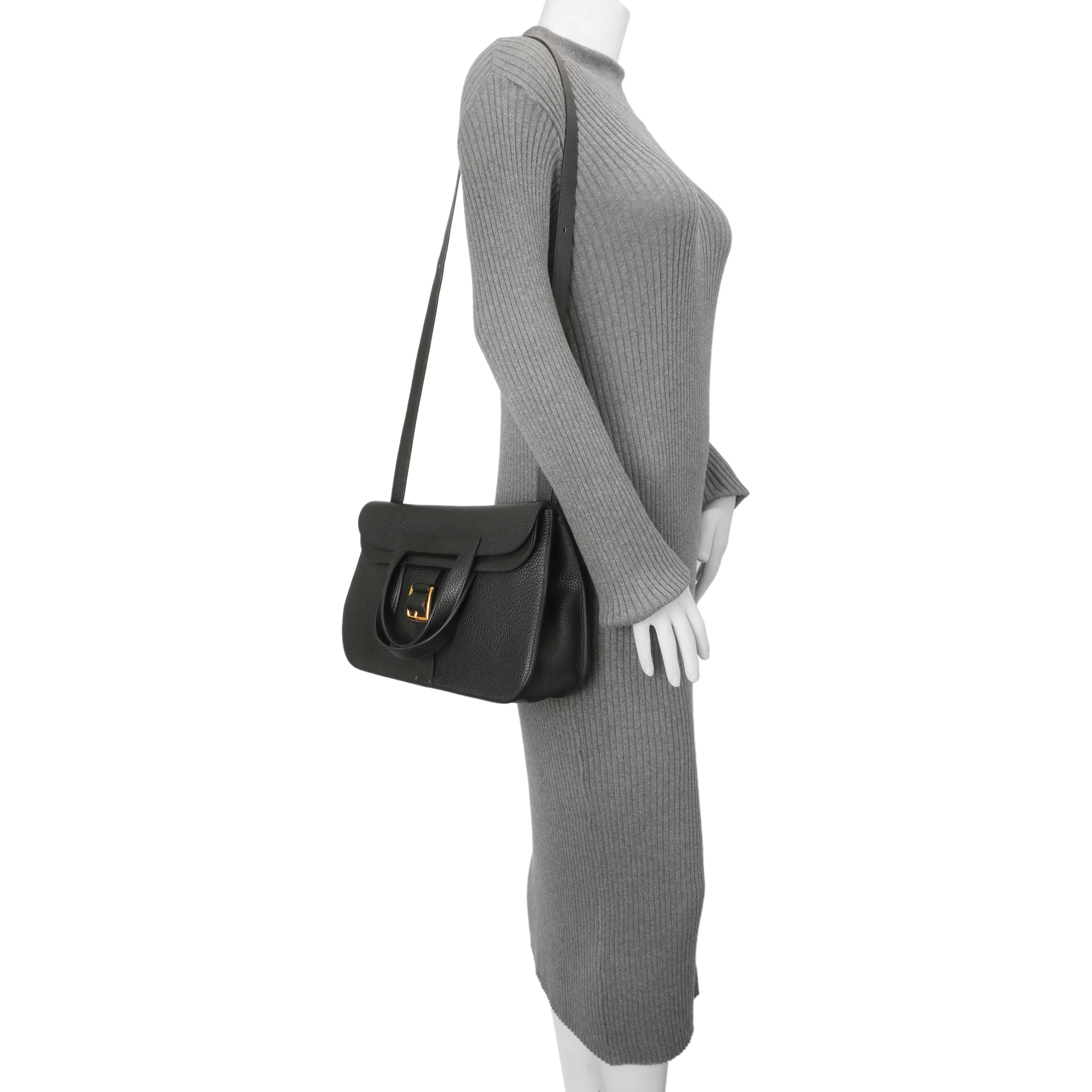 Hermes Black Clemence Halzan 31 - Image 10