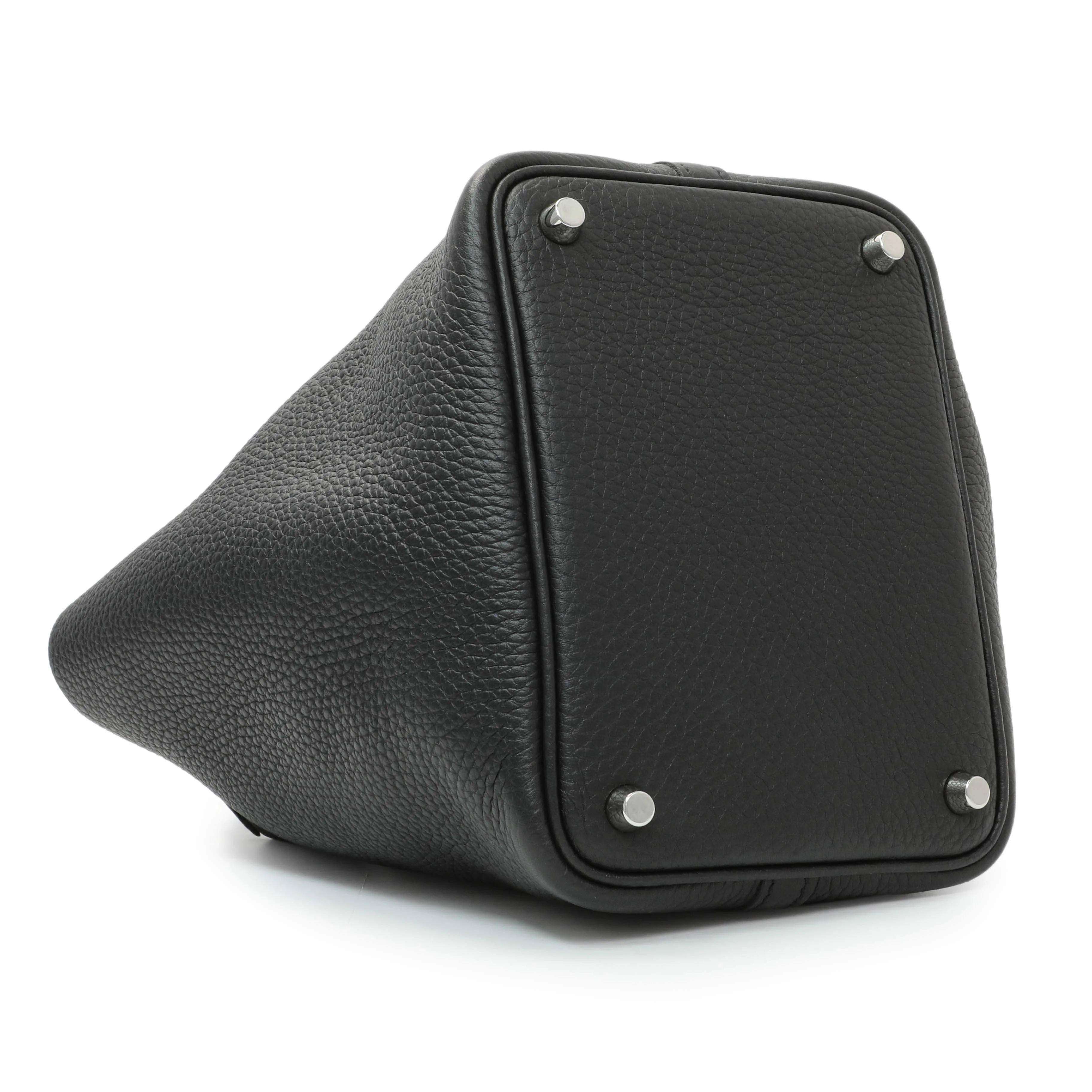 Hermes Black Clemence Picotin 18 - Image 3