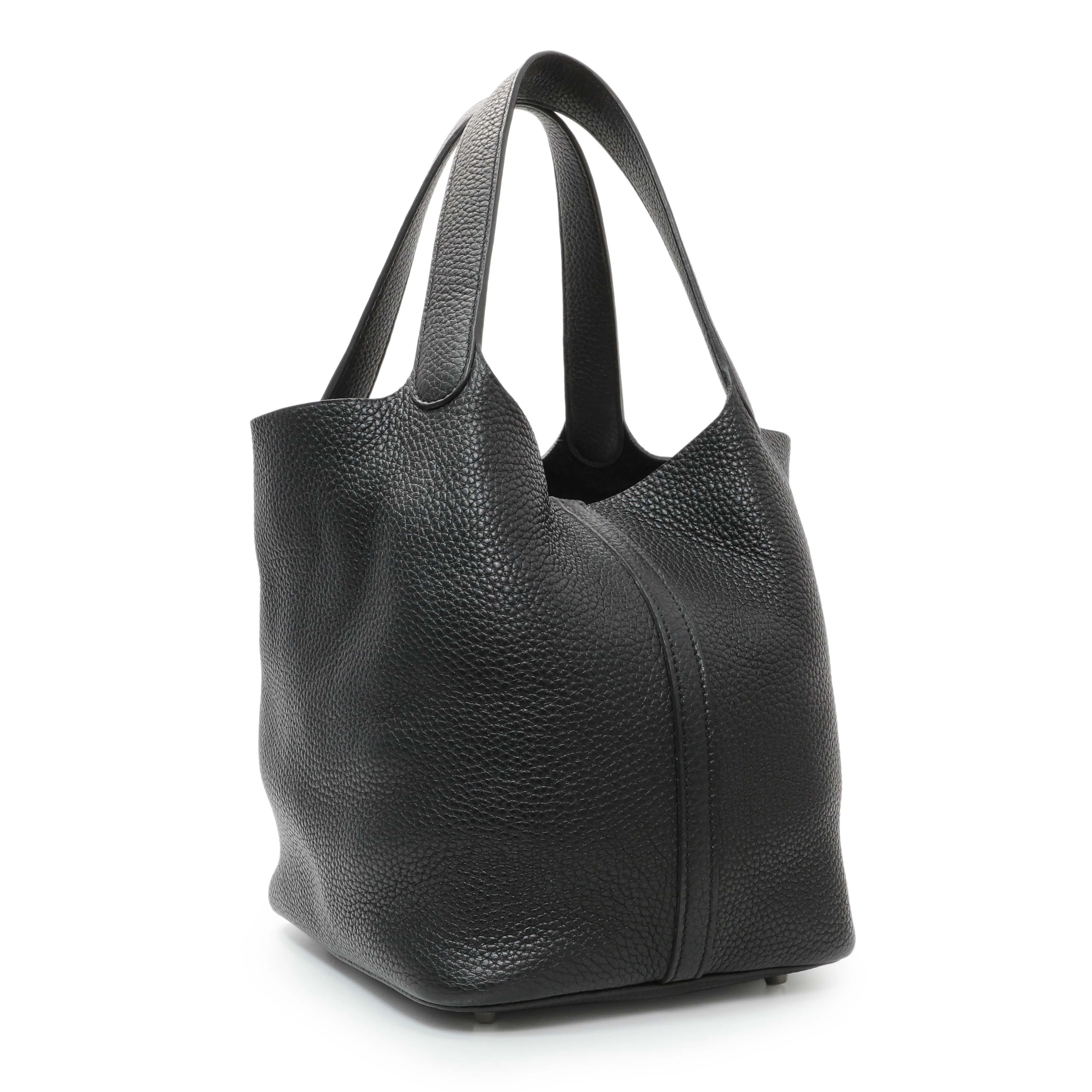 Hermes Black Clemence Picotin 22 - Image 2