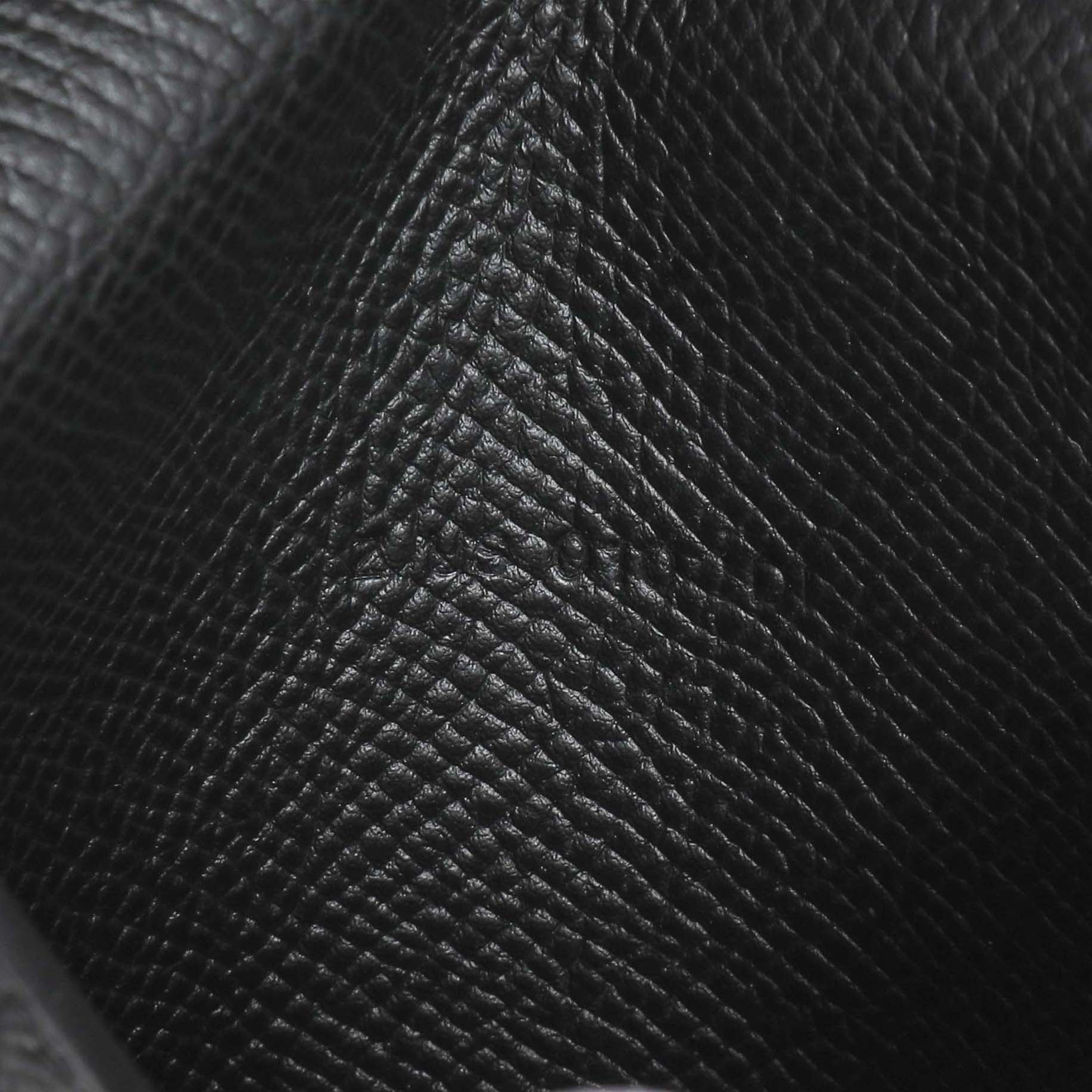 Hermes Black Epsom Bearn Compact Wallet - Image 6