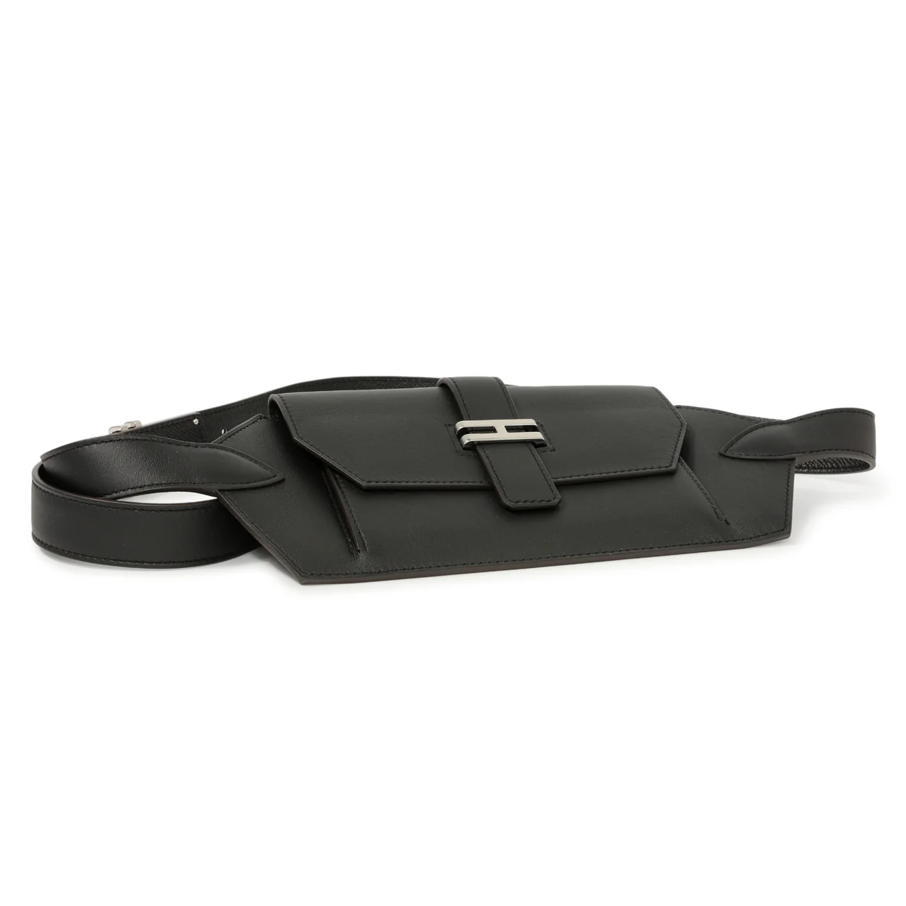 Hermes Black Swift Elan Pocket Belt Bag - Image 3