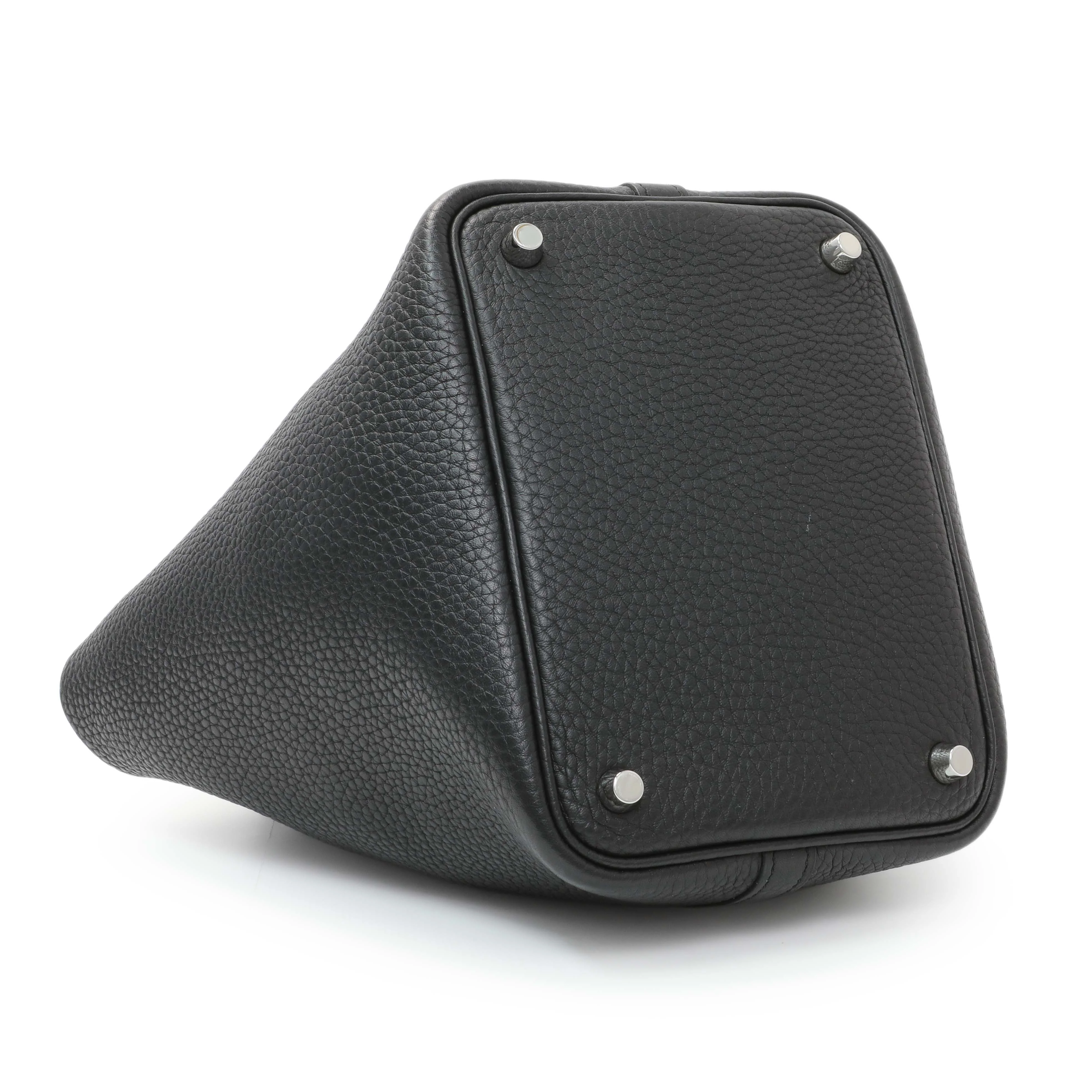 Hermes Black Taurillon Clemence Picotin Lock 18 - Image 3