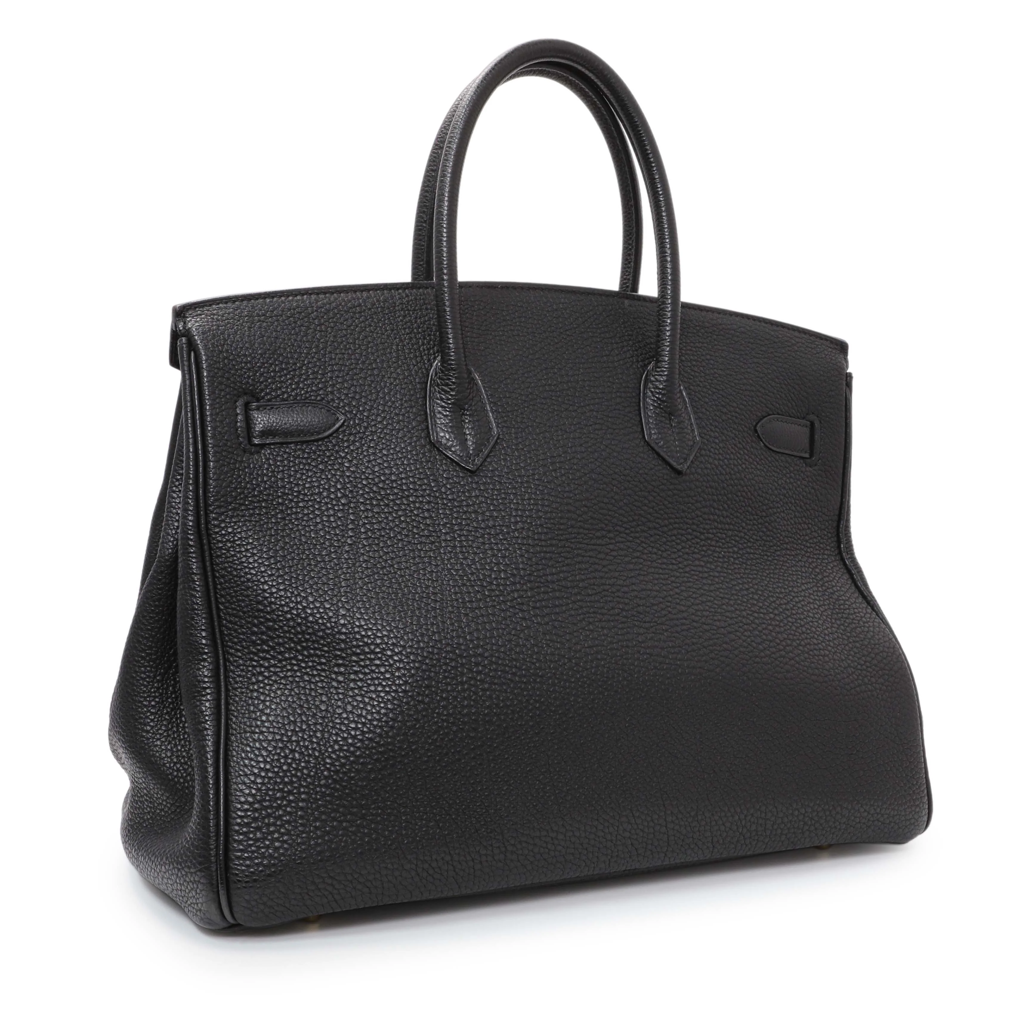 Hermes Black Togo Birkin 35 - Image 2