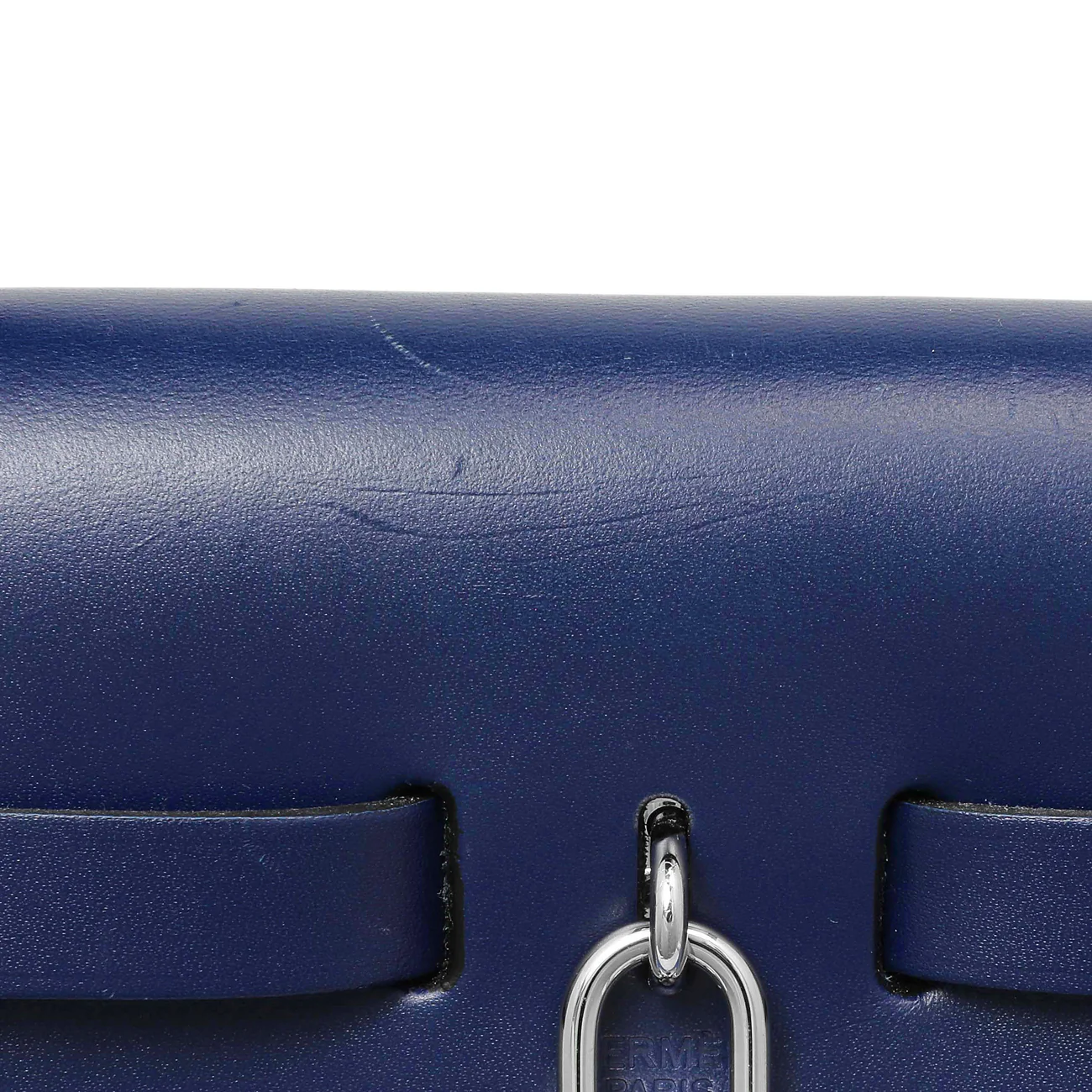 Hermes Bleu Bill Toile Herbag Zip Retourne 31 - Image 10