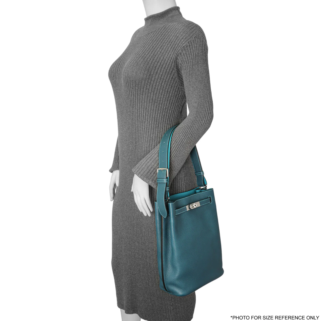 Hermes Bleu Izmir Turquoise Togo Verso So Kelly 22 - Image 7