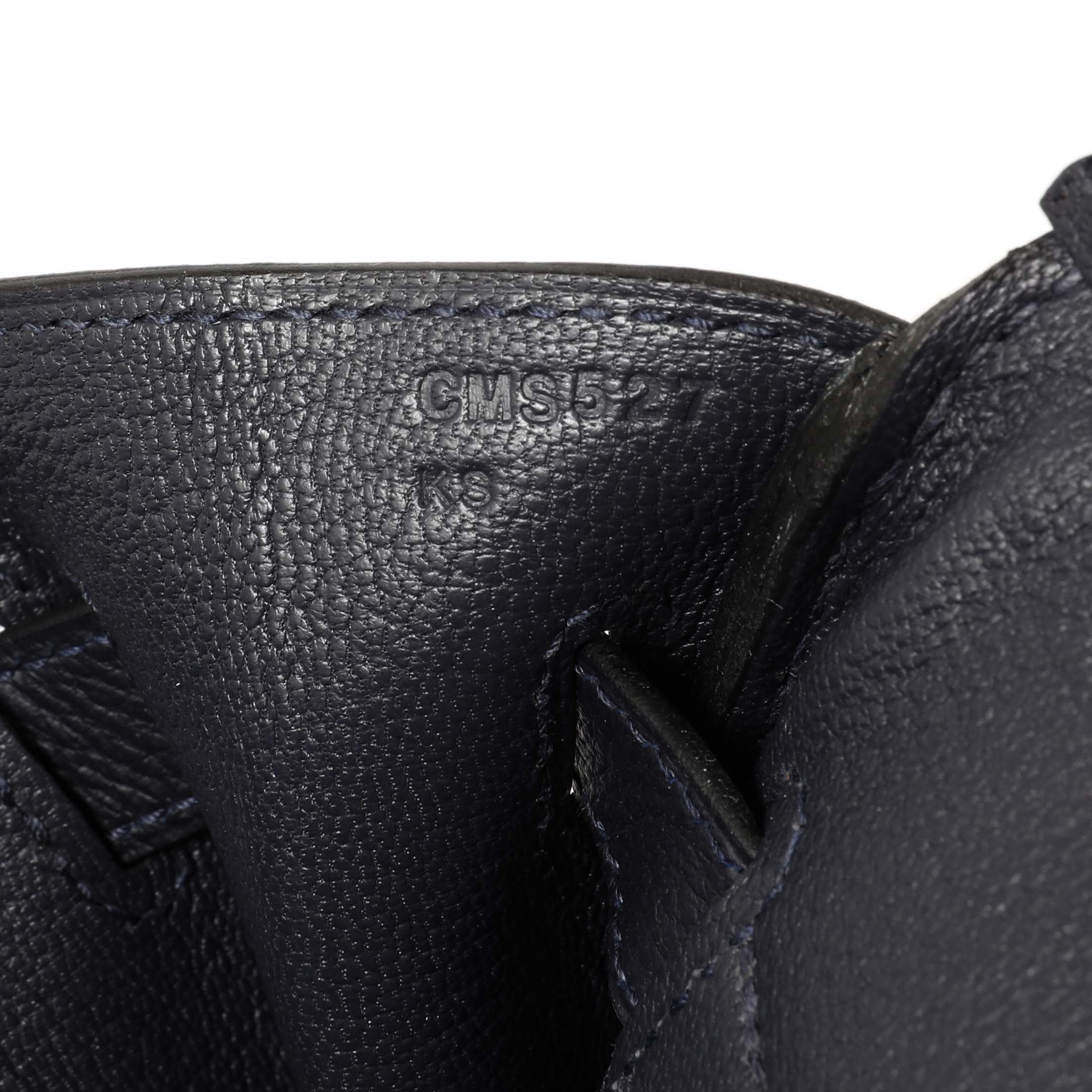 Hermes Bleu Nuit Togo Birkin 30 - Image 6