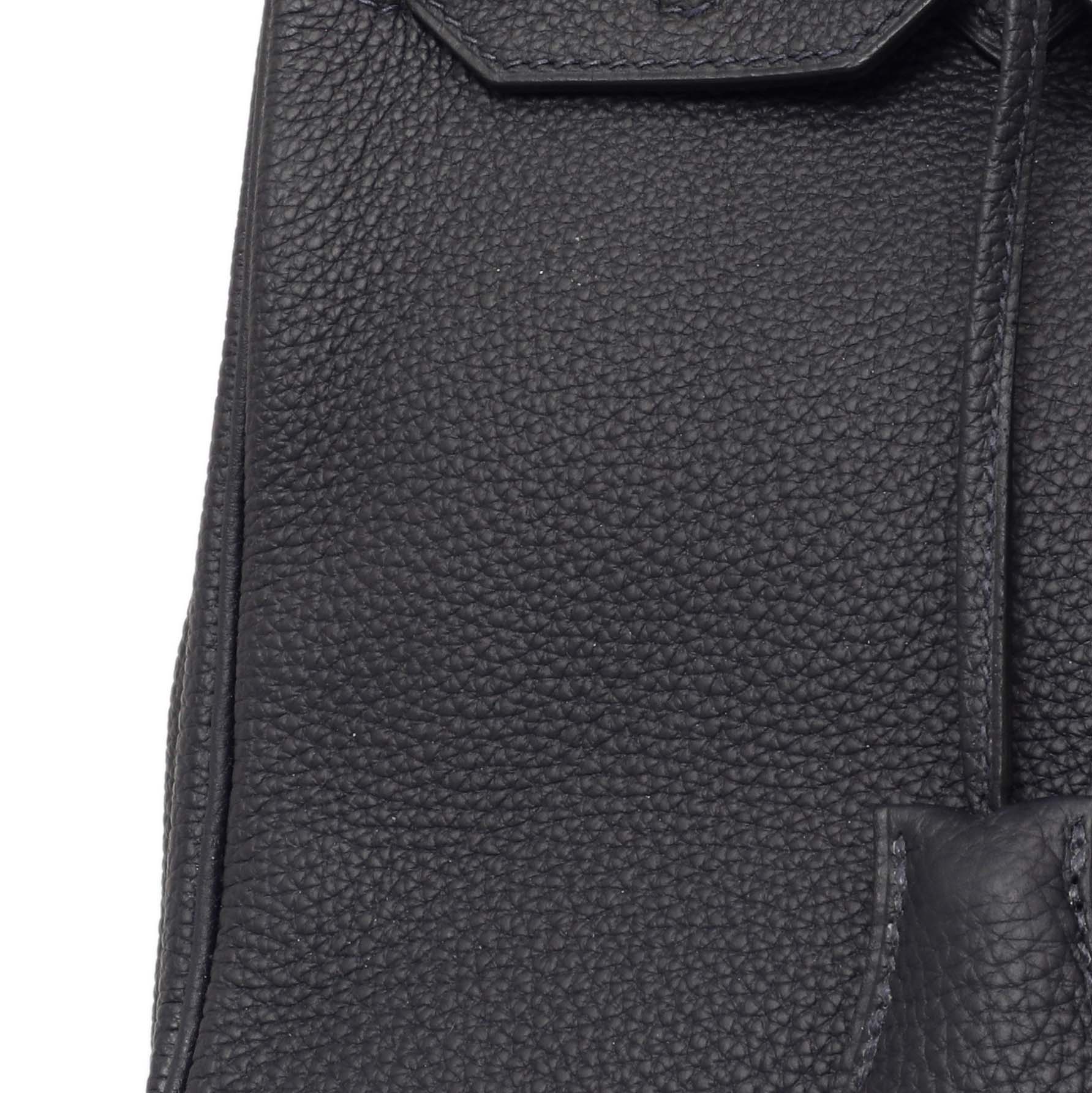 Hermes Bleu Nuit Togo Birkin 30 - Image 7
