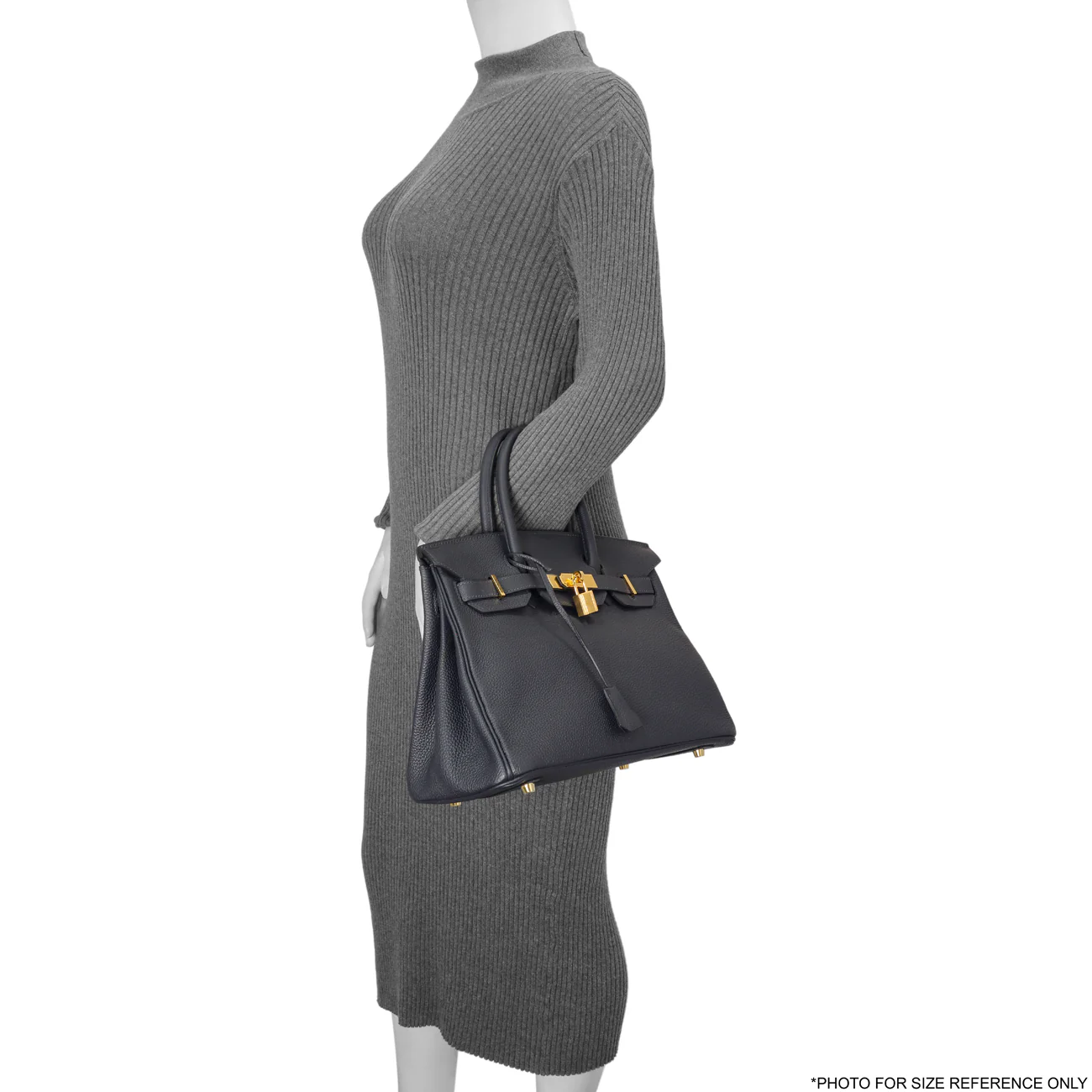 Hermes Bleu Nuit Togo Birkin 30 - Image 8