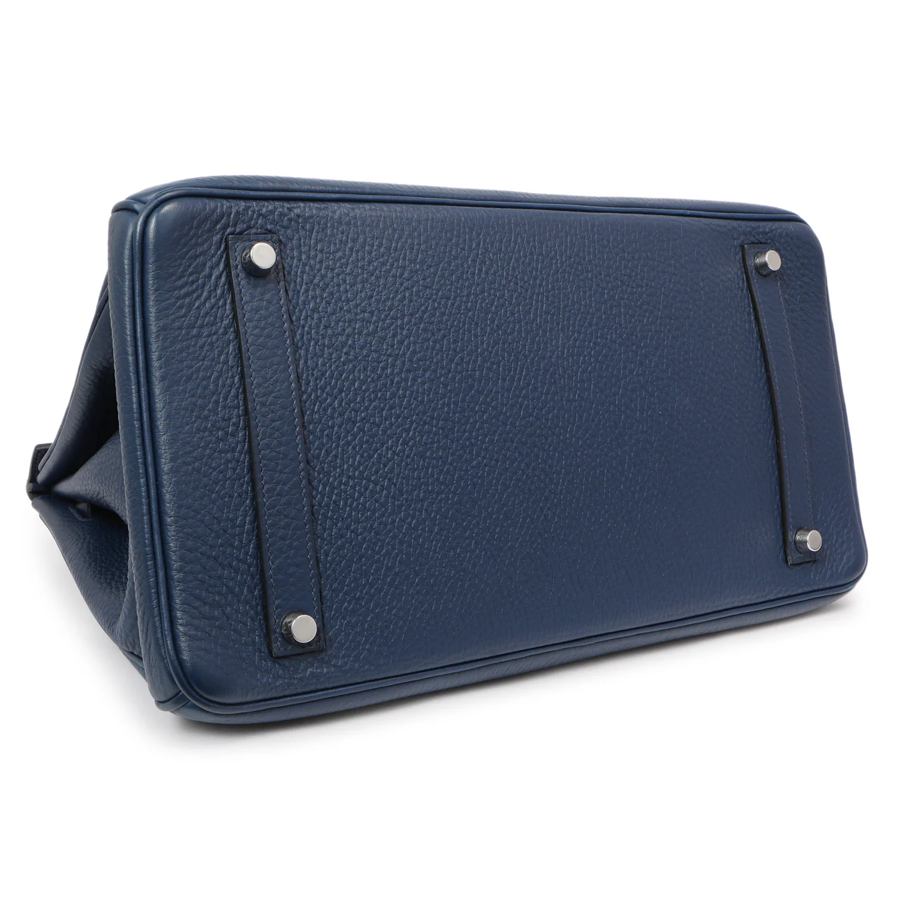 Hermes Bleu Saphir Clemence Birkin 35 - Image 3