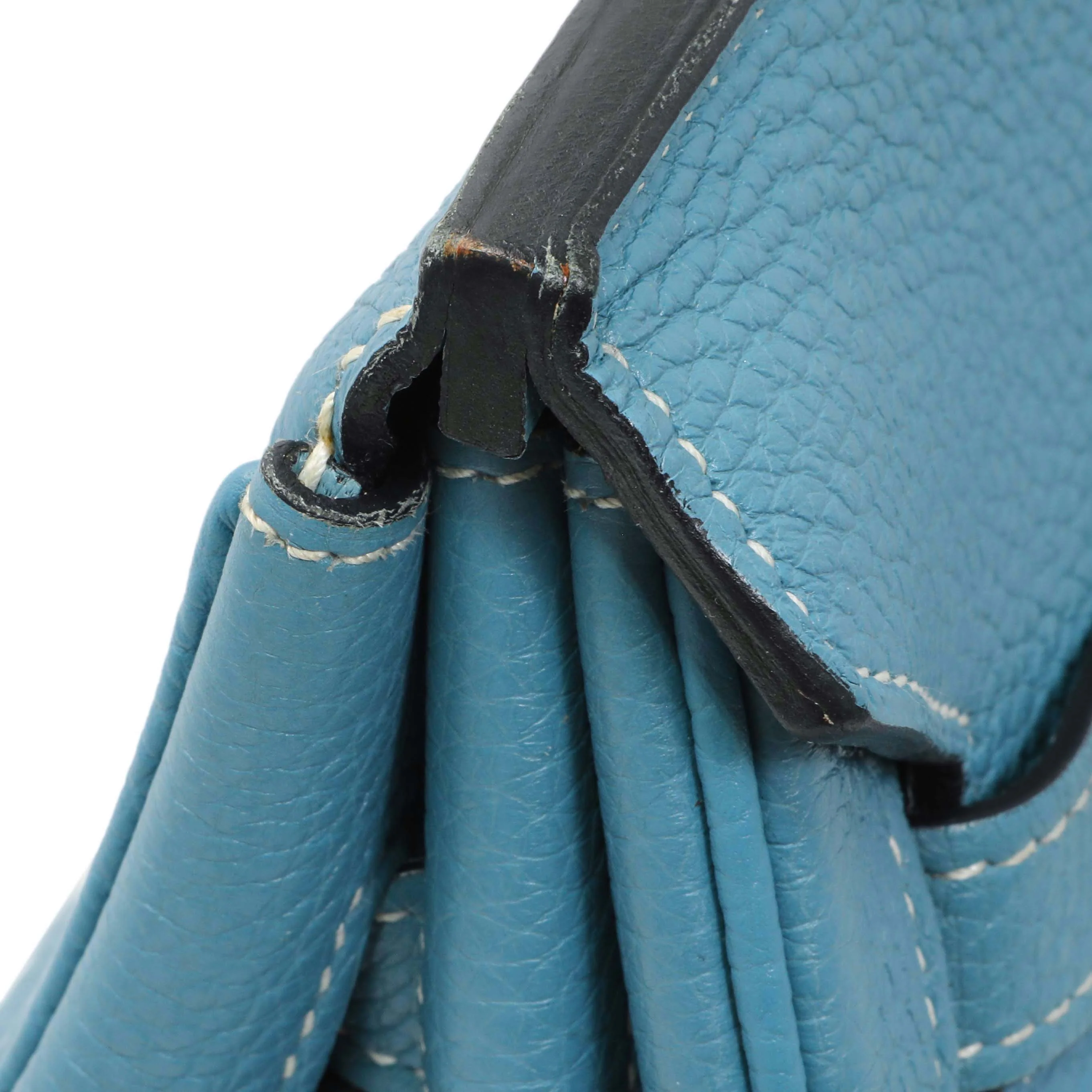 Hermes Blue Jean Clemence Birkin 35 - Image 13