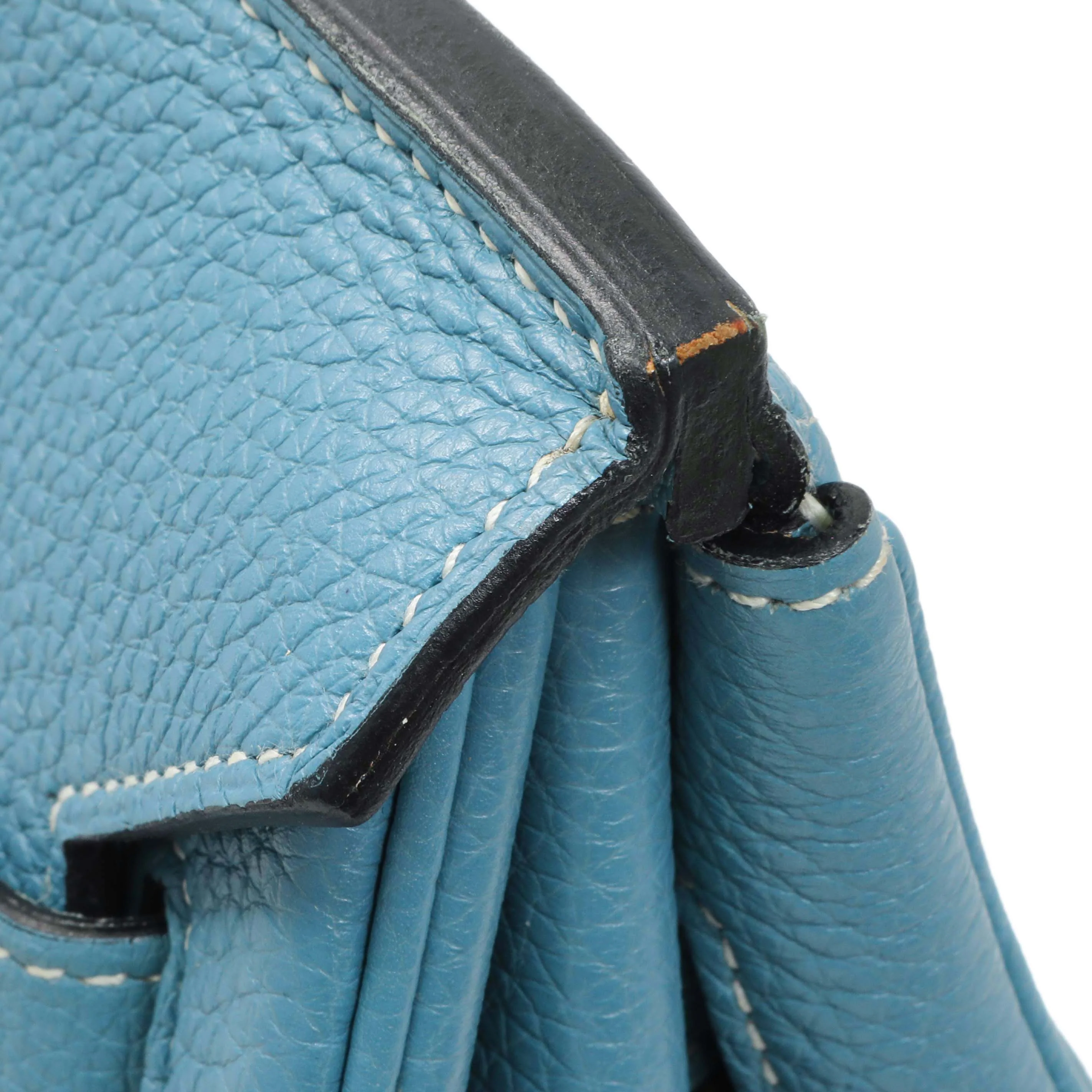 Hermes Blue Jean Clemence Birkin 35 - Image 14