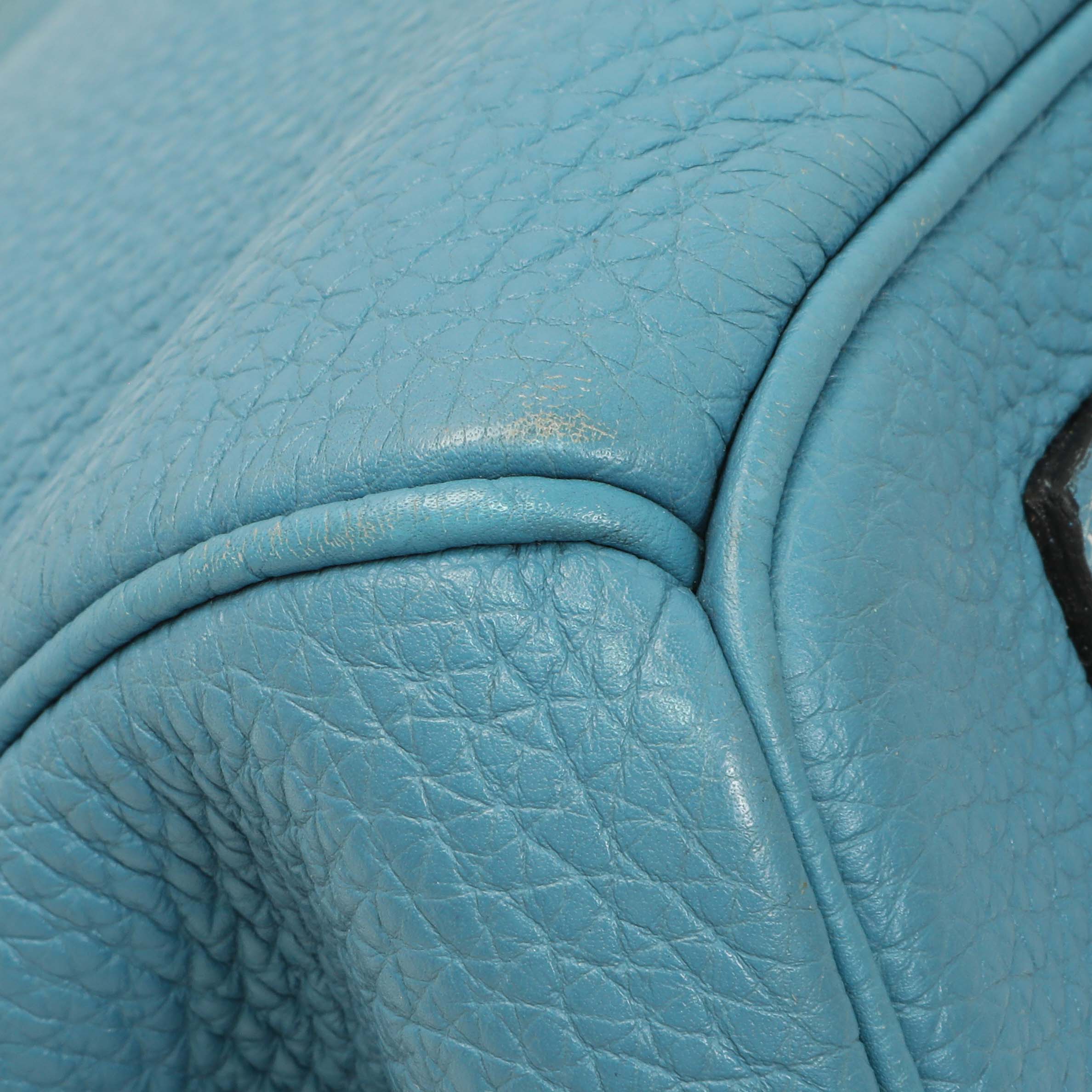 Hermes Blue Jean Clemence Birkin 35 - Image 4
