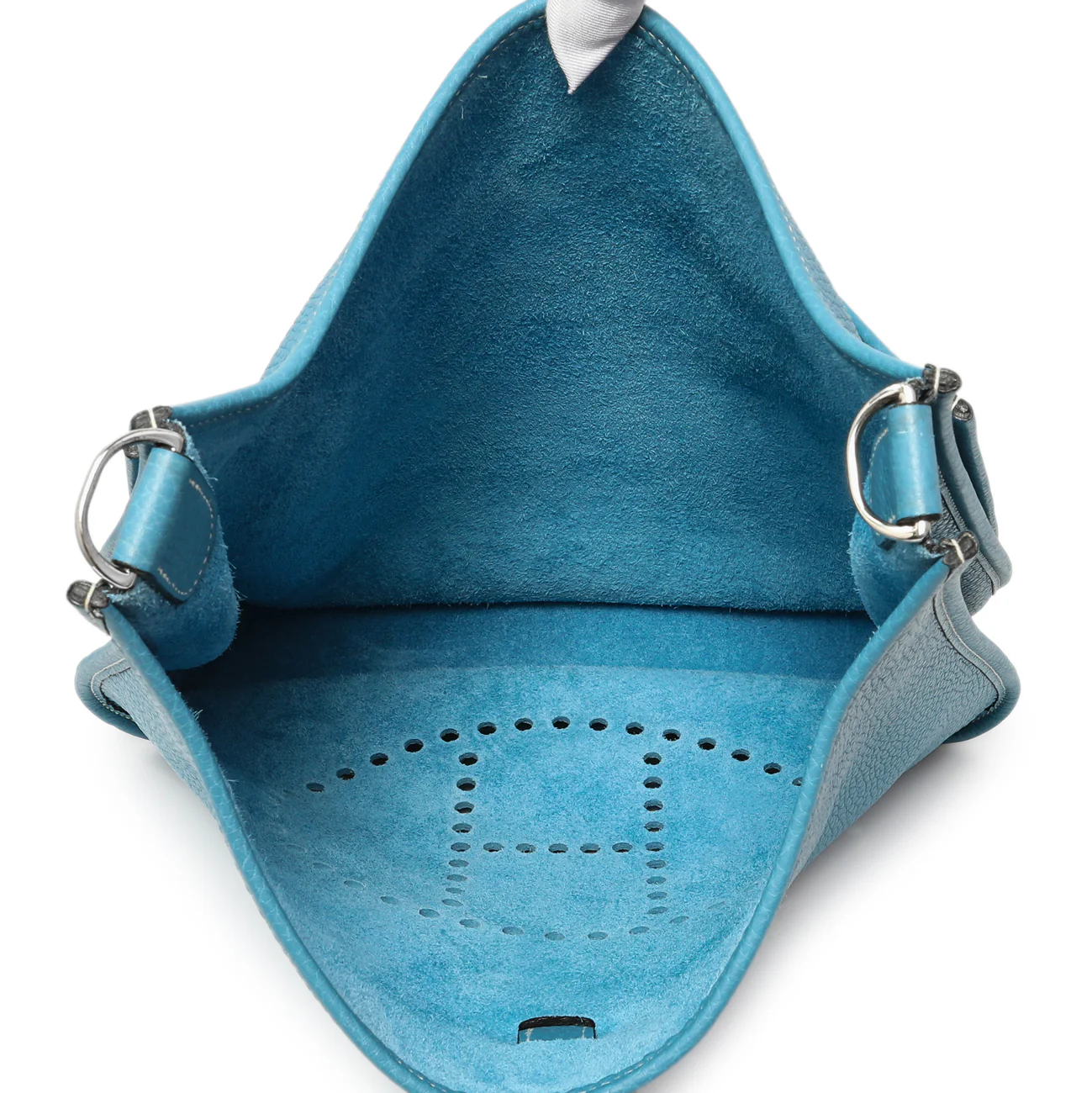Hermes Blue Jean Clemence Evelyne II GM - Image 8