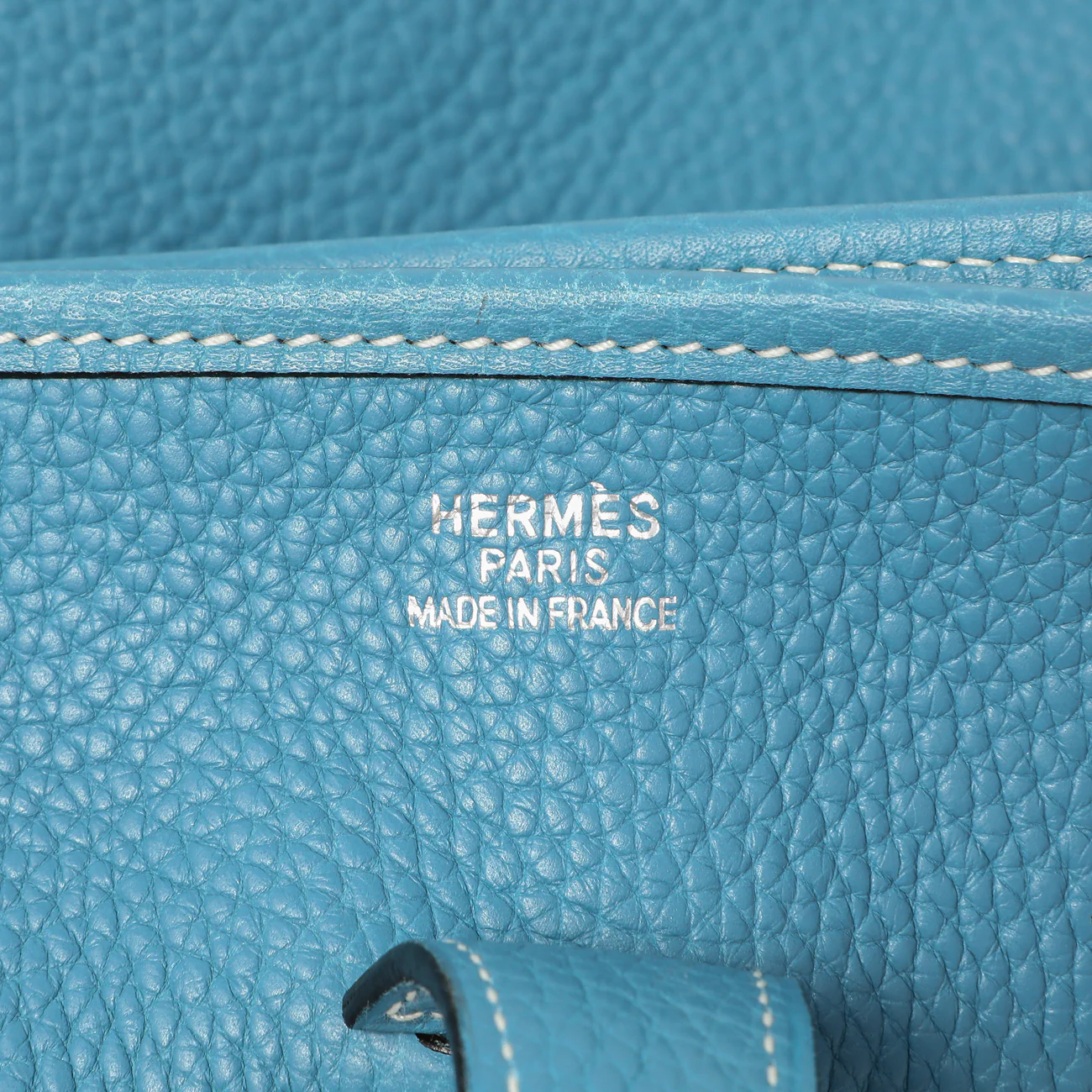 Hermes Blue Jean Clemence Evelyne II GM - Image 9