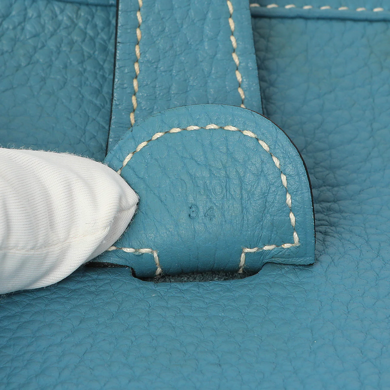 Hermes Blue Jean Clemence Evelyne III GM - Image 10