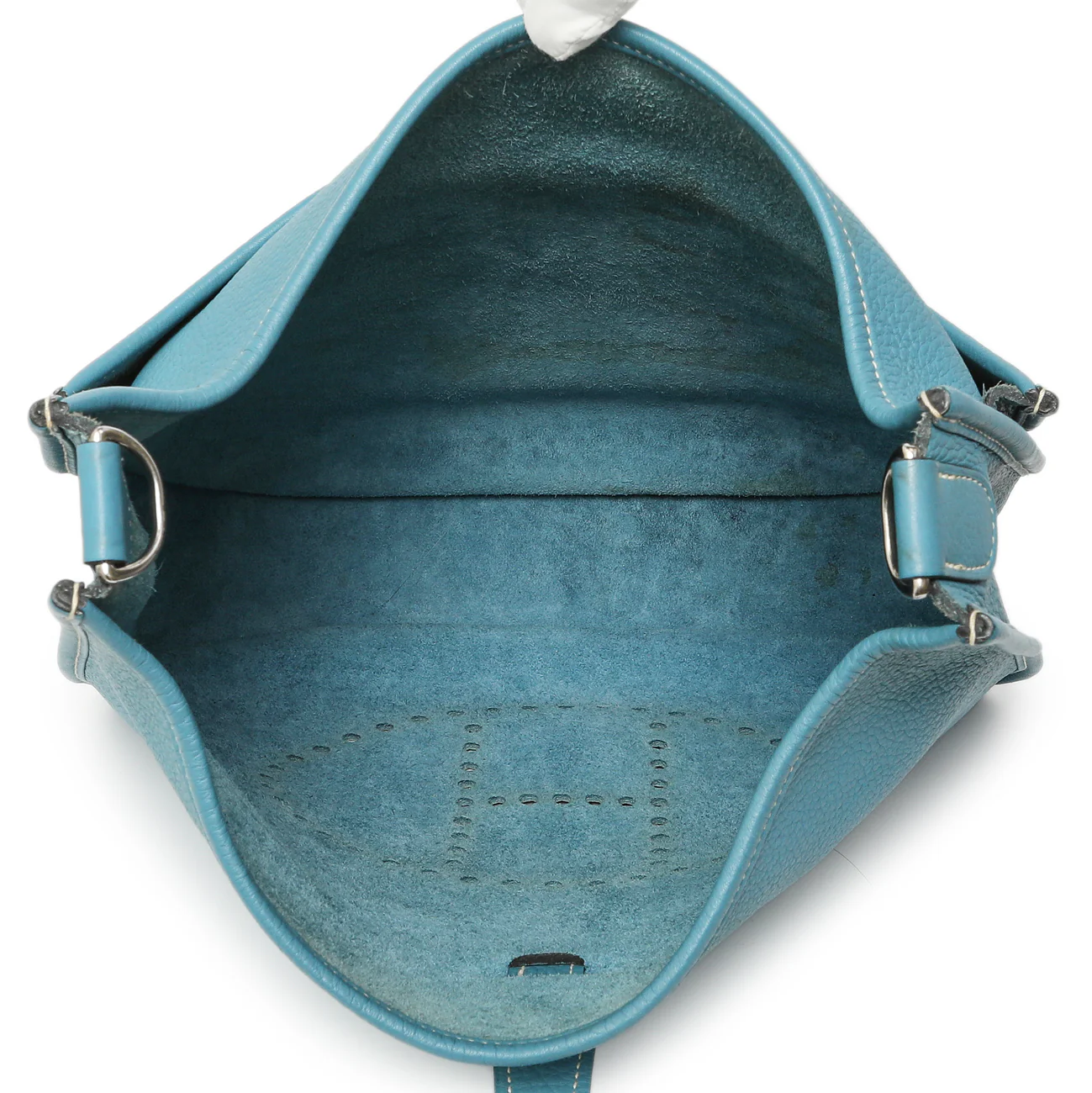Hermes Blue Jean Clemence Evelyne III GM - Image 8