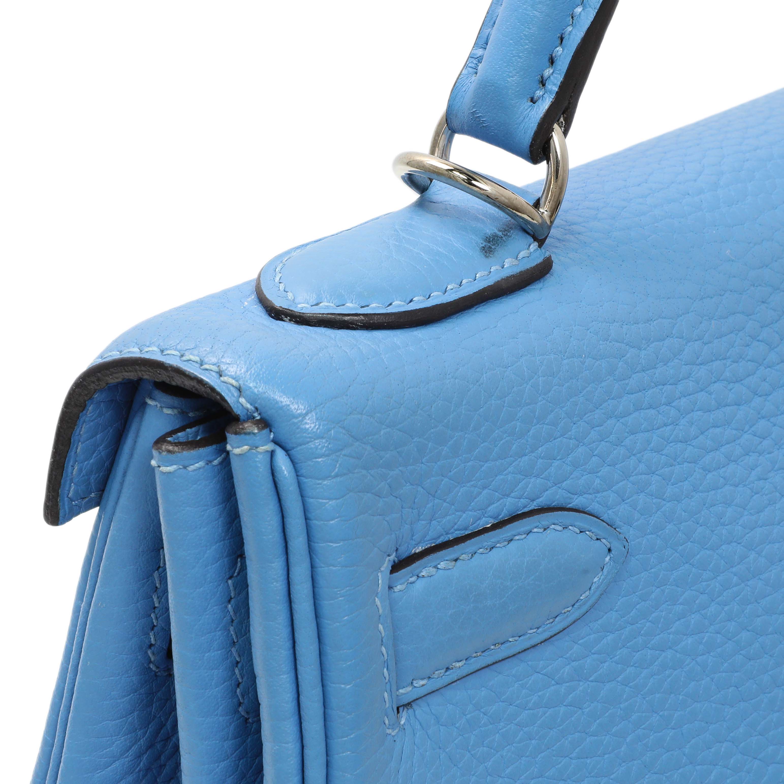 Hermes Blue Paradise Taurillon Clemence Kelly Retourne 32 - Image 11