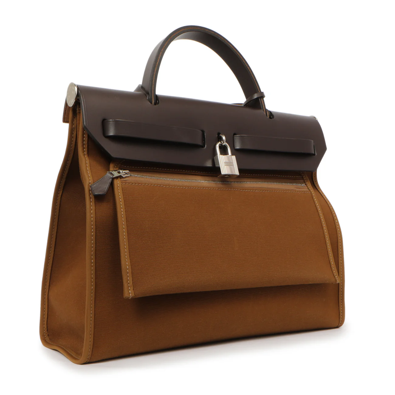 Hermes Ebene Toile Herbag Zip 31 - Image 3