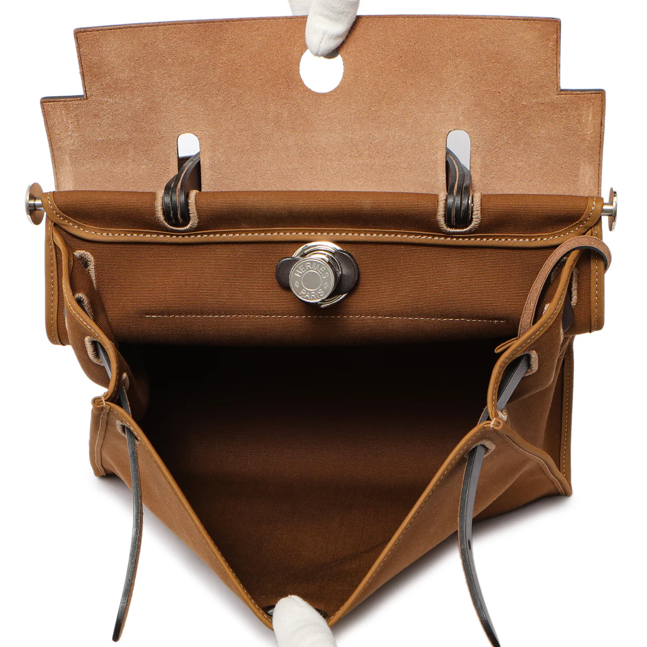 Hermes Ebene Toile Herbag Zip 31 - Image 5