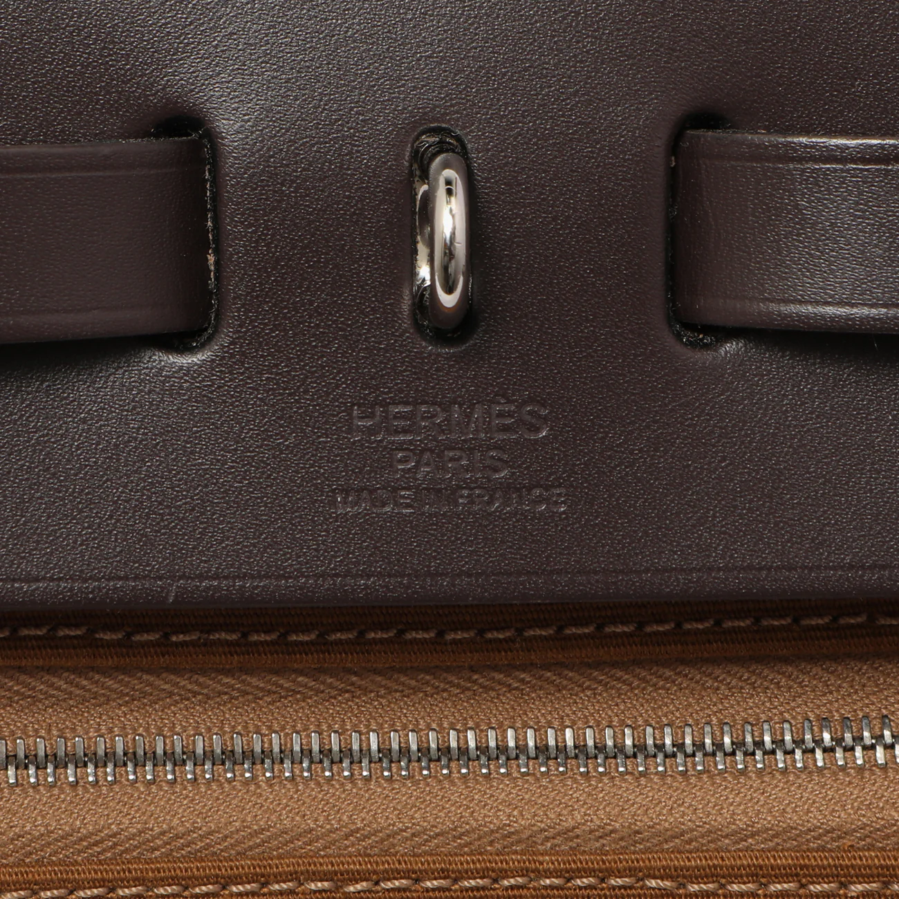 Hermes Ebene Toile Herbag Zip 31 - Image 6