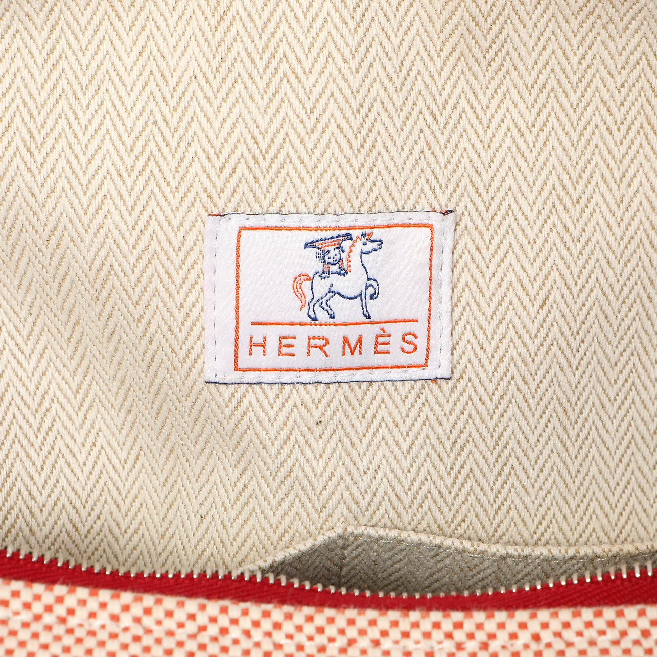 Hermes Canvas Large Bride-A-Brac Pouch - Image 5