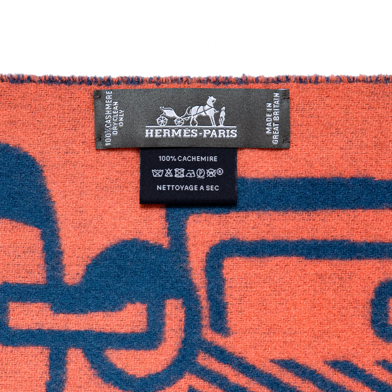 Hermes Cashmere Casaque Do Re Boucles Muffler Scarf - Image 3