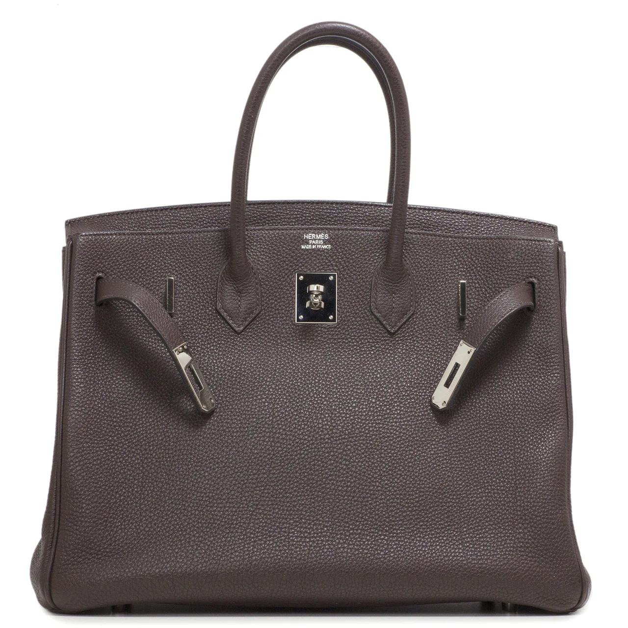 Hermes Chocolate Togo Birkin 35 - Image 16