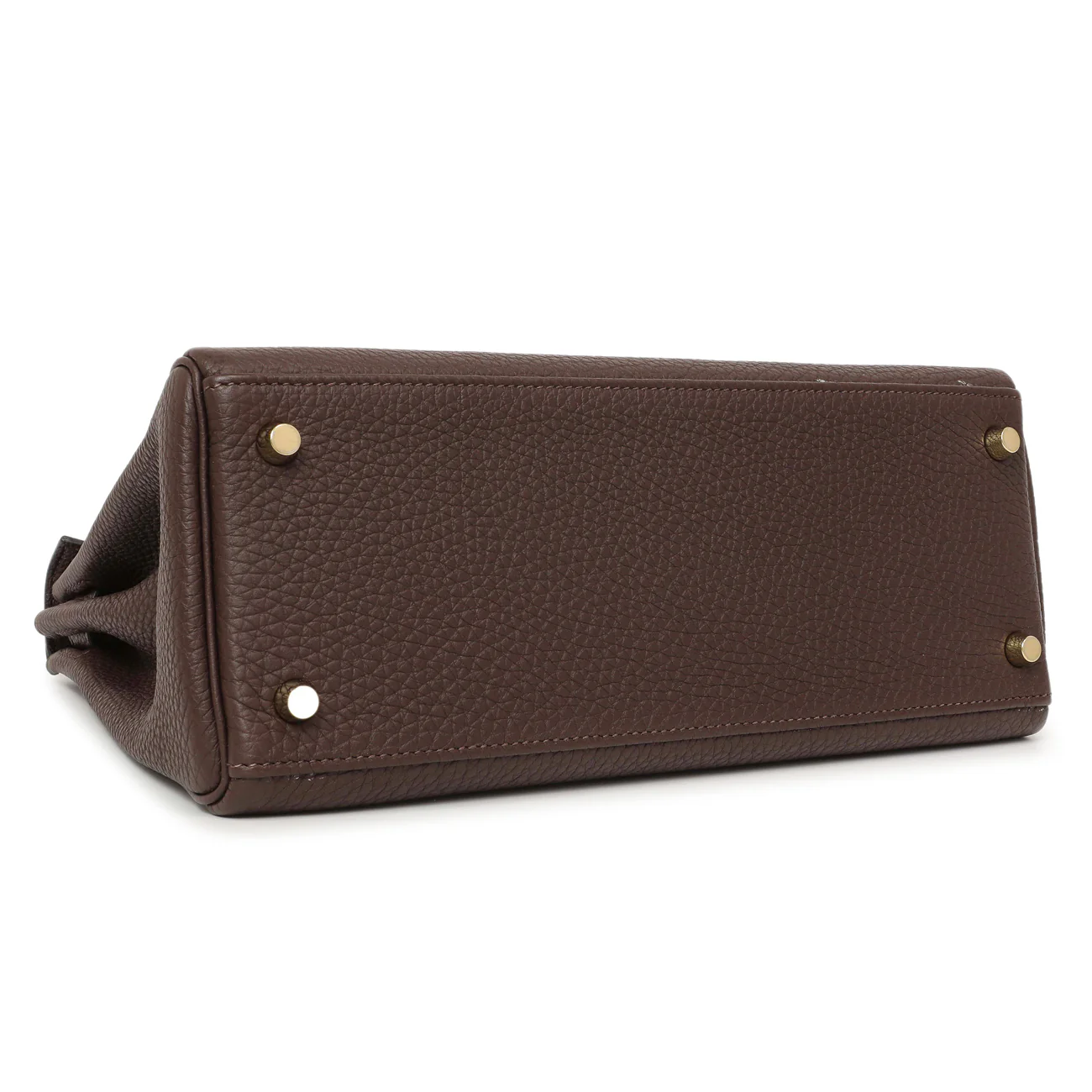 Hermes Chocolate Togo Kelly Retourne 28 - Image 3